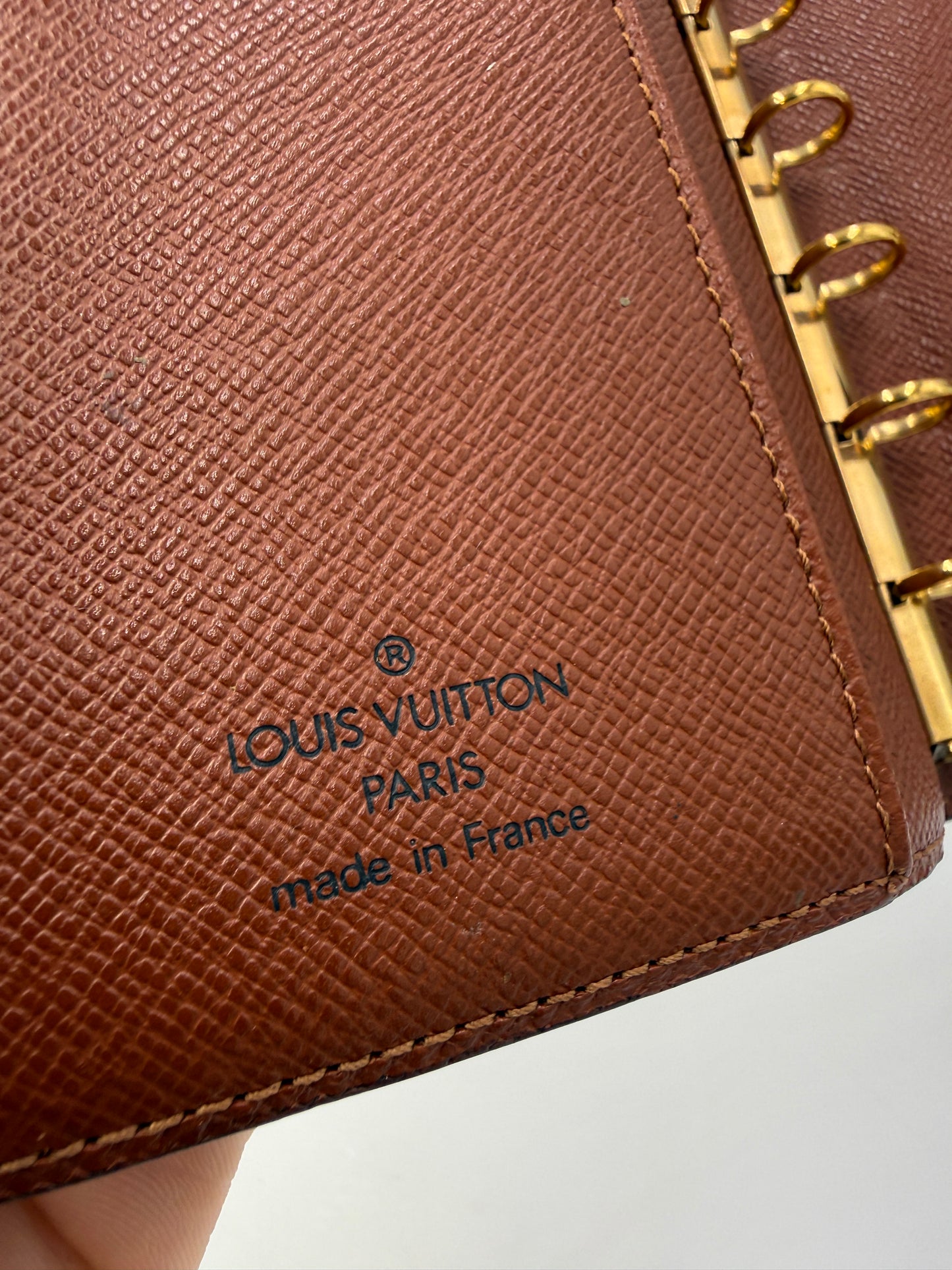 Louis Vuitton Monogram Coated Canvas Agenda PM SP0060