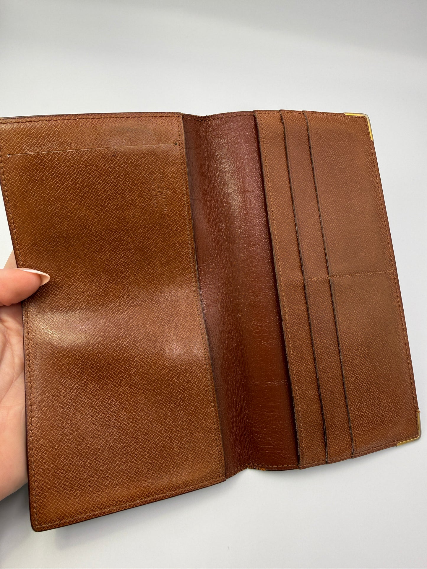 Louis Vuitton Monogram Checkbook Cover Wallet 854