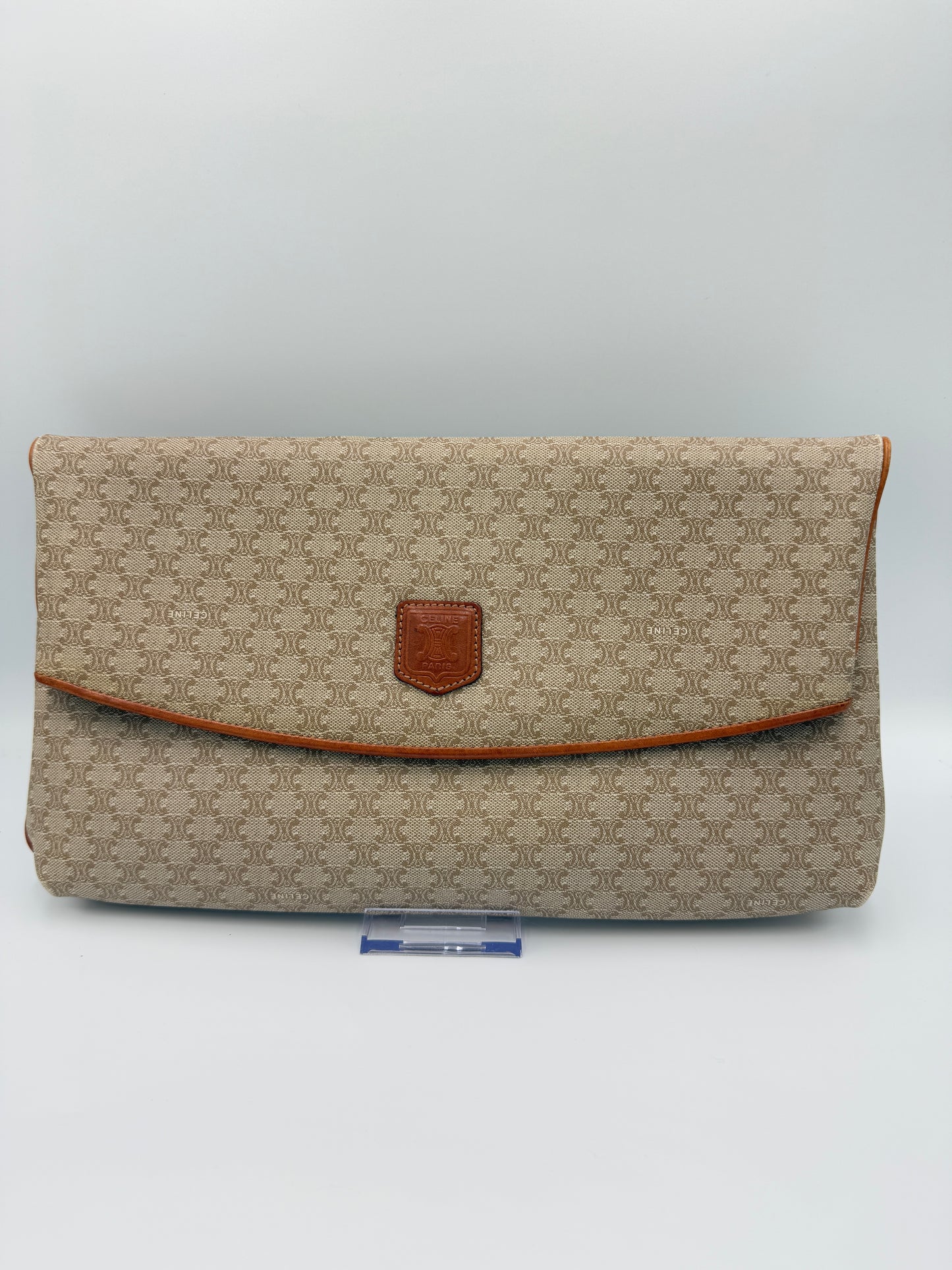 Celine Beige Macadam Clutch