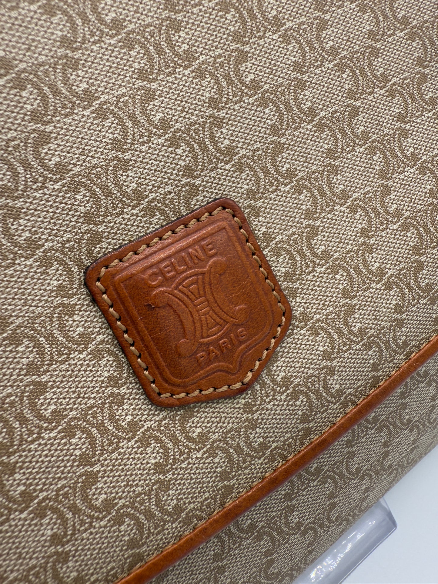 Celine Beige Macadam Clutch