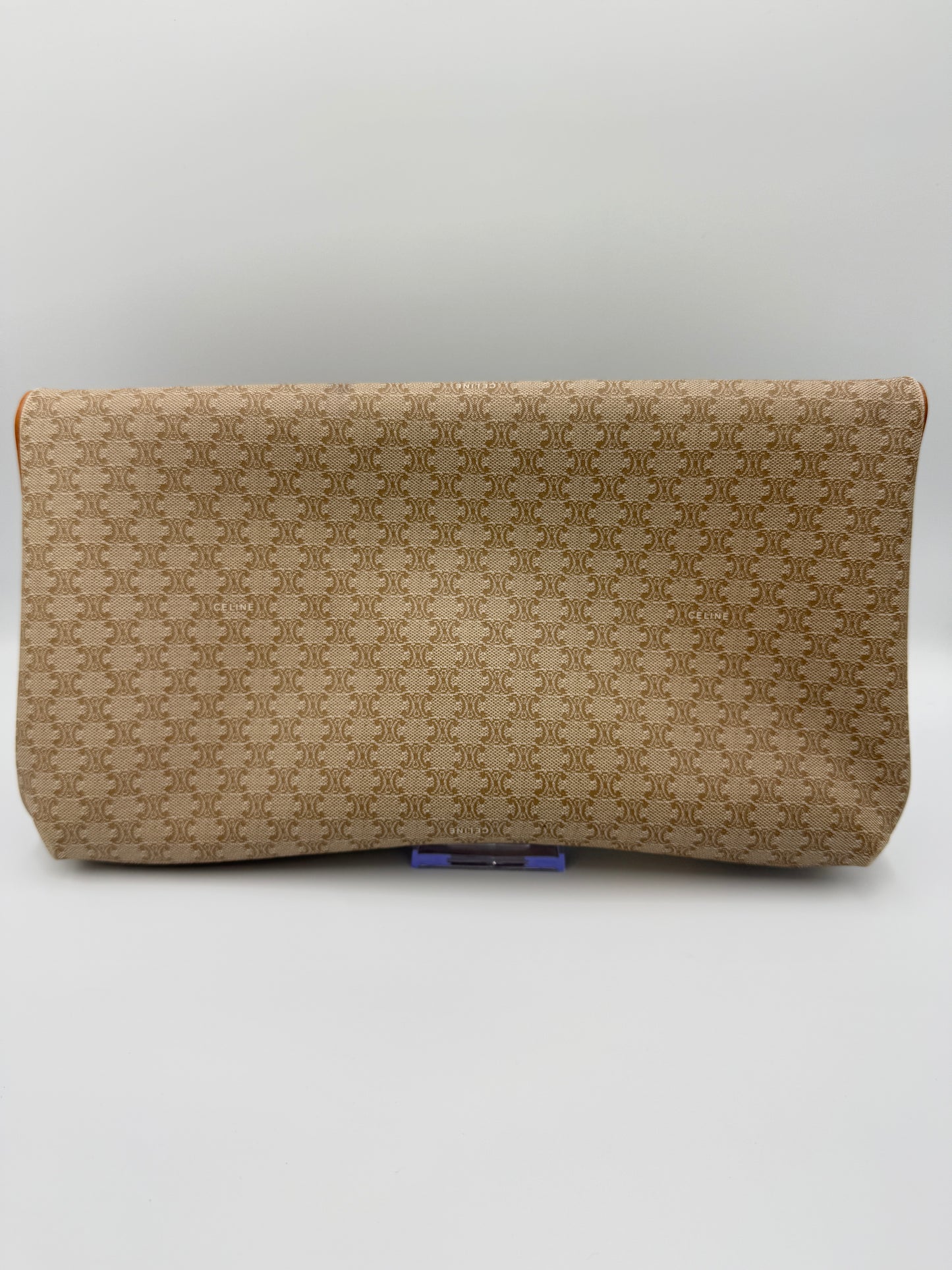 Celine Beige Macadam Clutch
