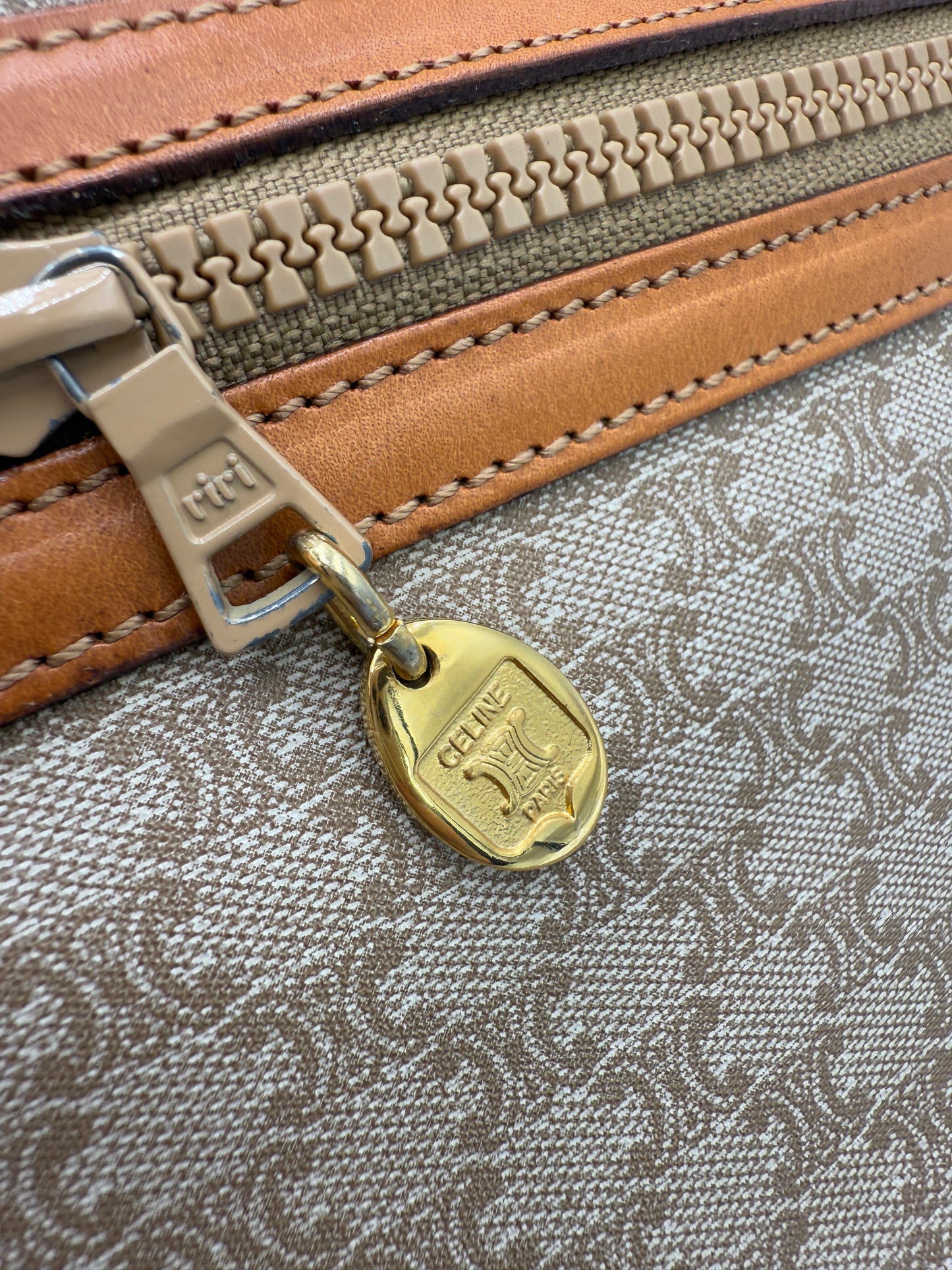 Celine Beige Macadam Clutch