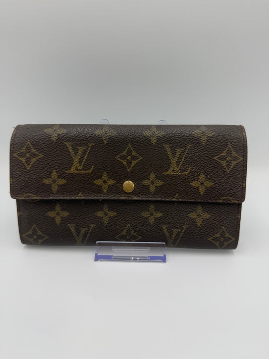 Louis Vuitton Monogram Coated Canvas Sarah Wallet TH0093