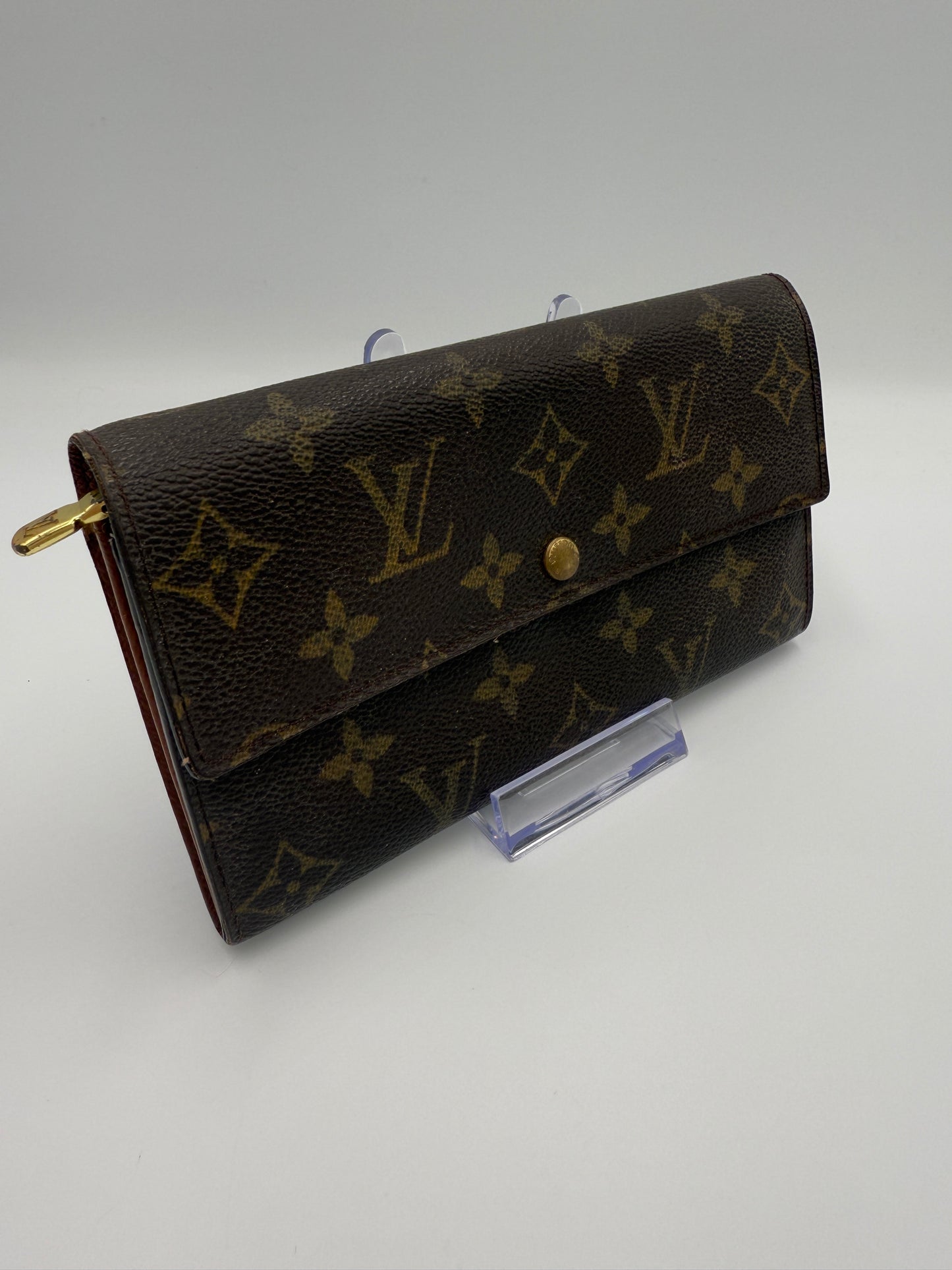 Louis Vuitton Monogram Coated Canvas Sarah Wallet TH0093