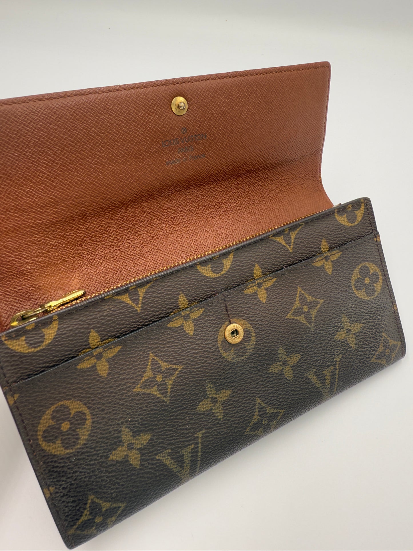 Louis Vuitton Monogram Coated Canvas Sarah Wallet TH0093