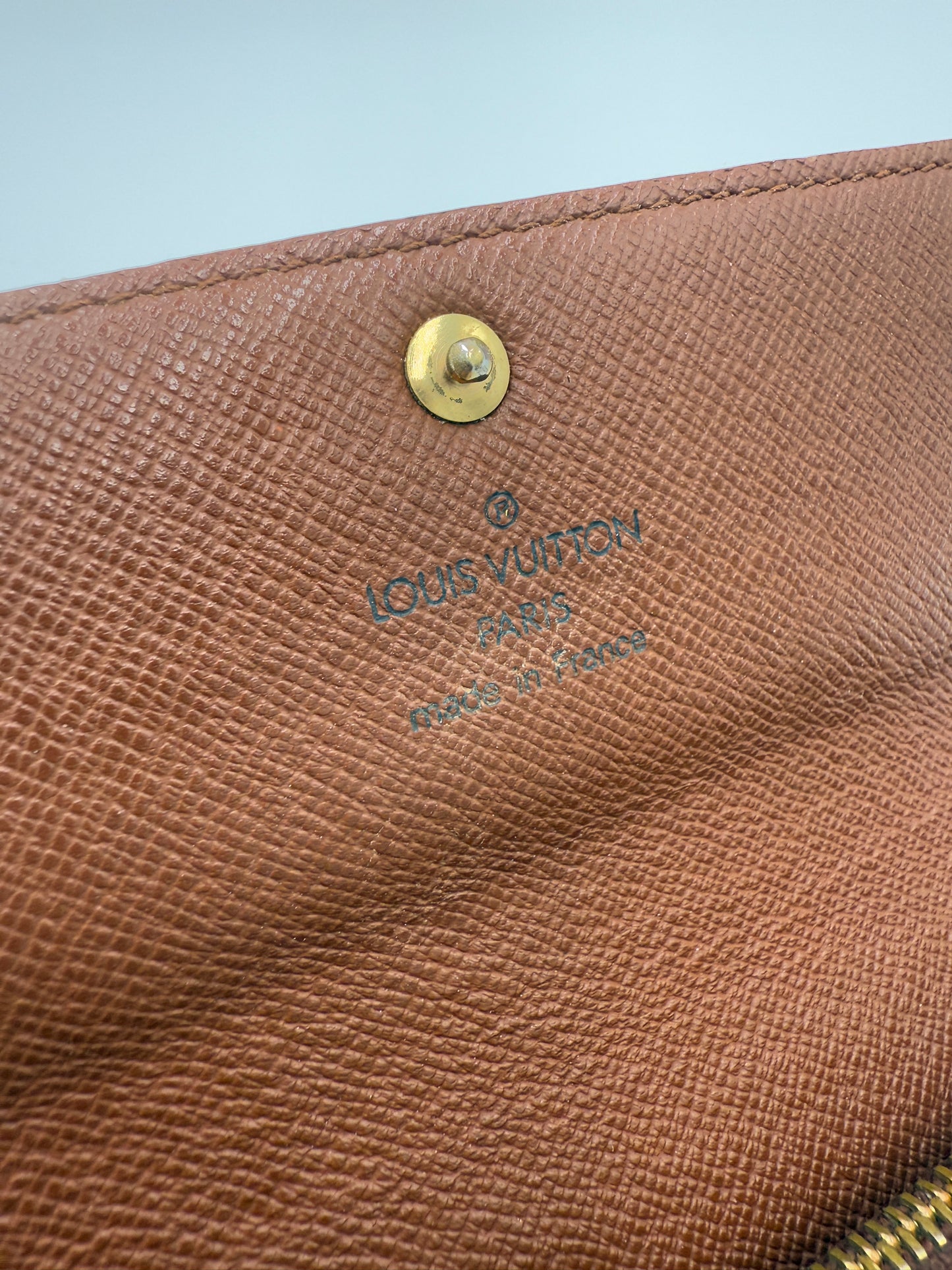 Louis Vuitton Monogram Coated Canvas Sarah Wallet TH0093