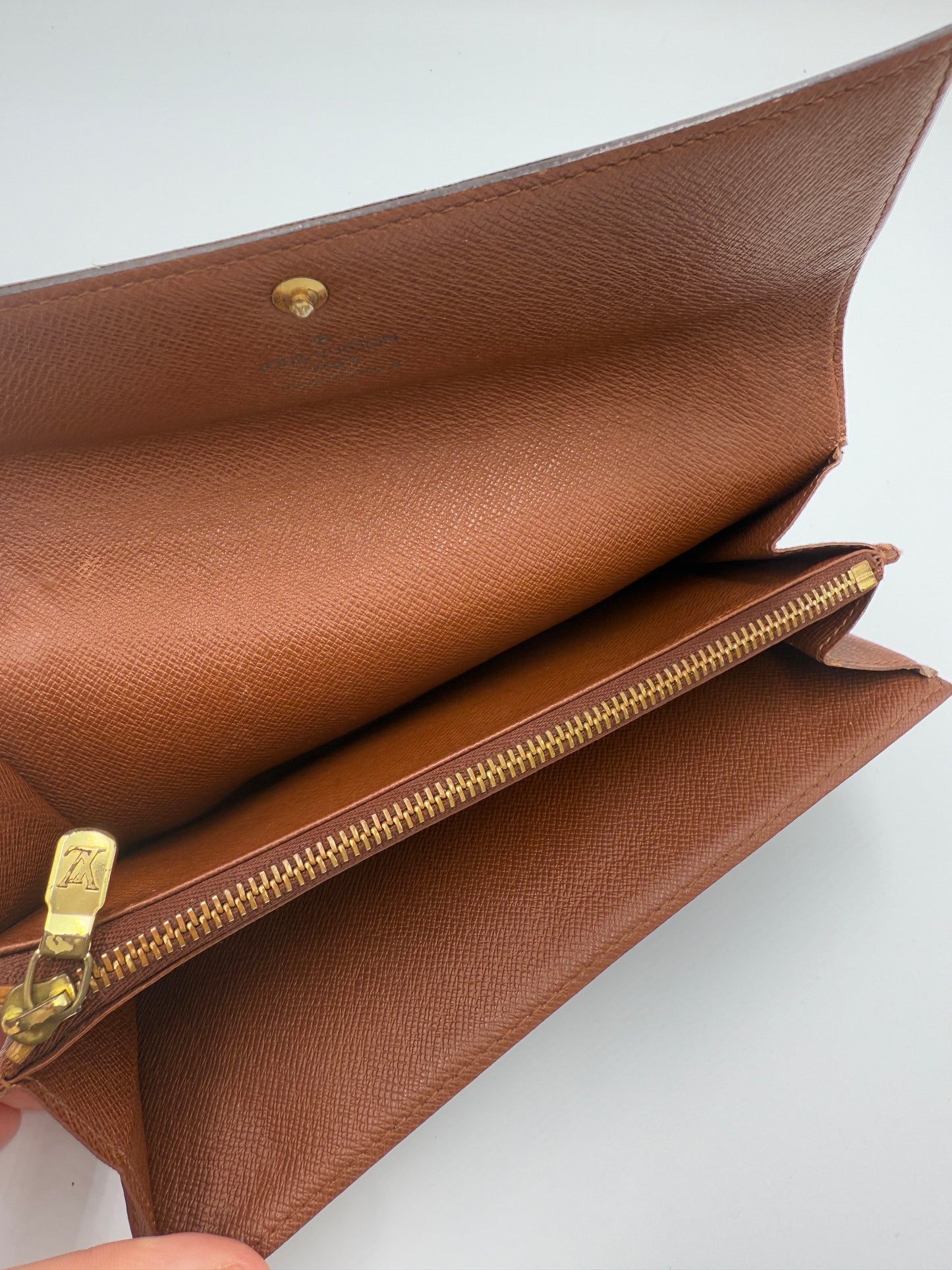 Louis Vuitton Monogram Coated Canvas Sarah Wallet TH0093