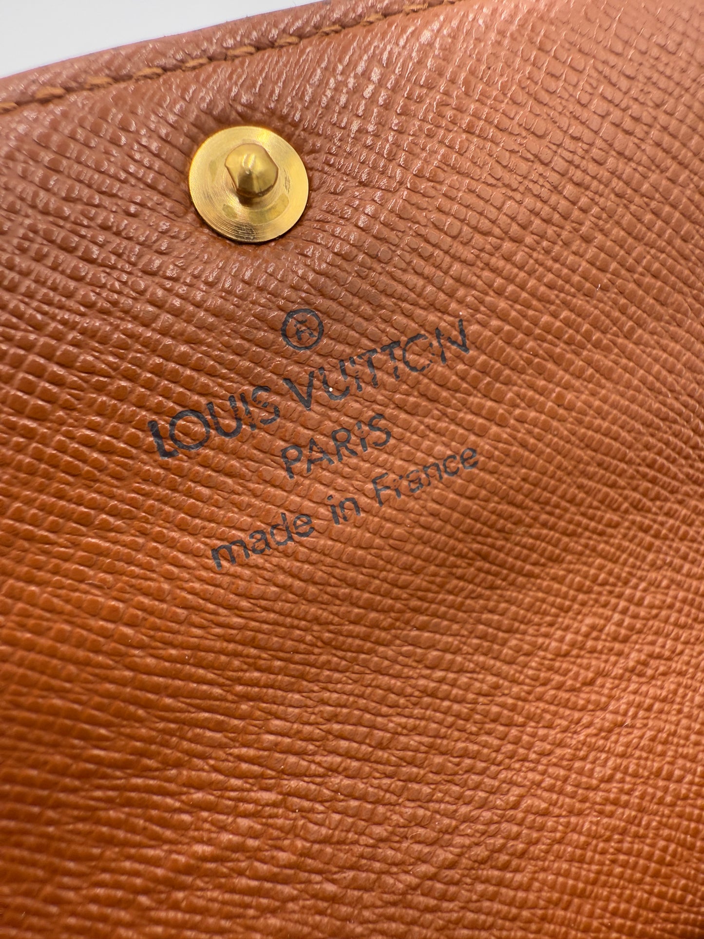 Louis Vuitton Monogram Coated Canvas Sarah Wallet CT1014