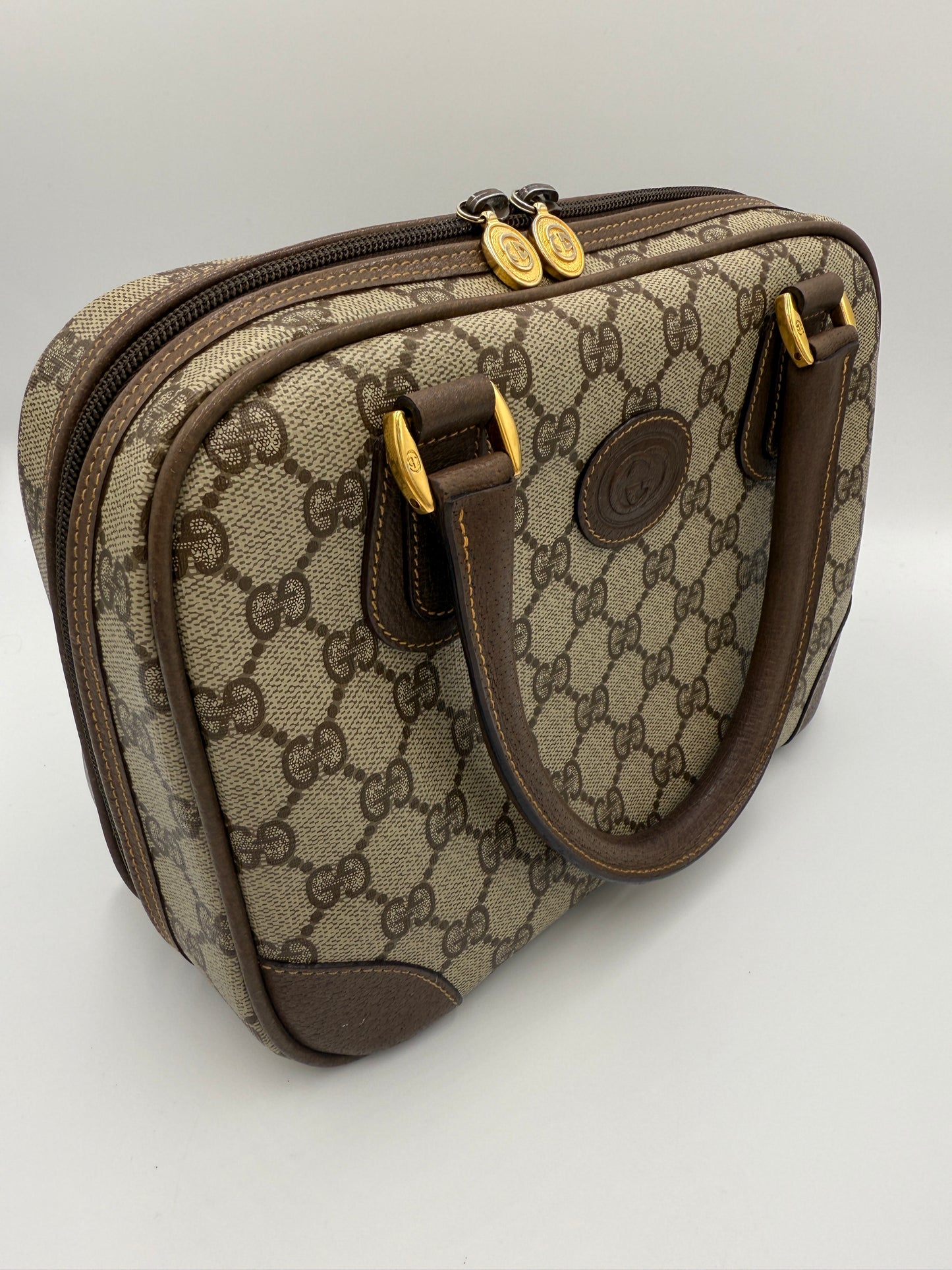 Gucci Supreme Coated Canvas Mini Boston Bag