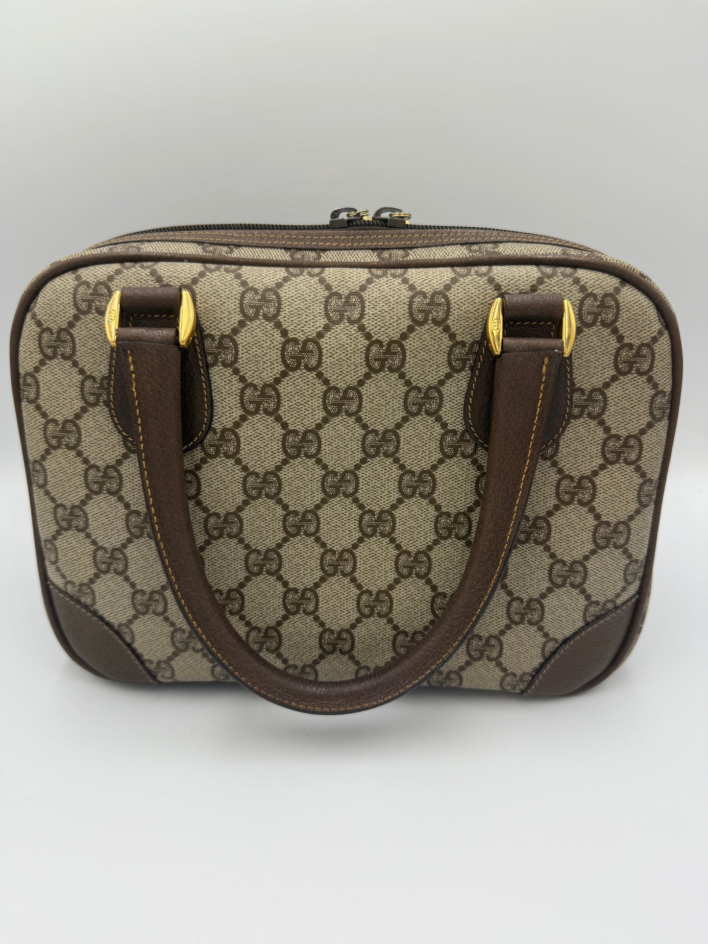 Gucci Supreme Coated Canvas Mini Boston Bag