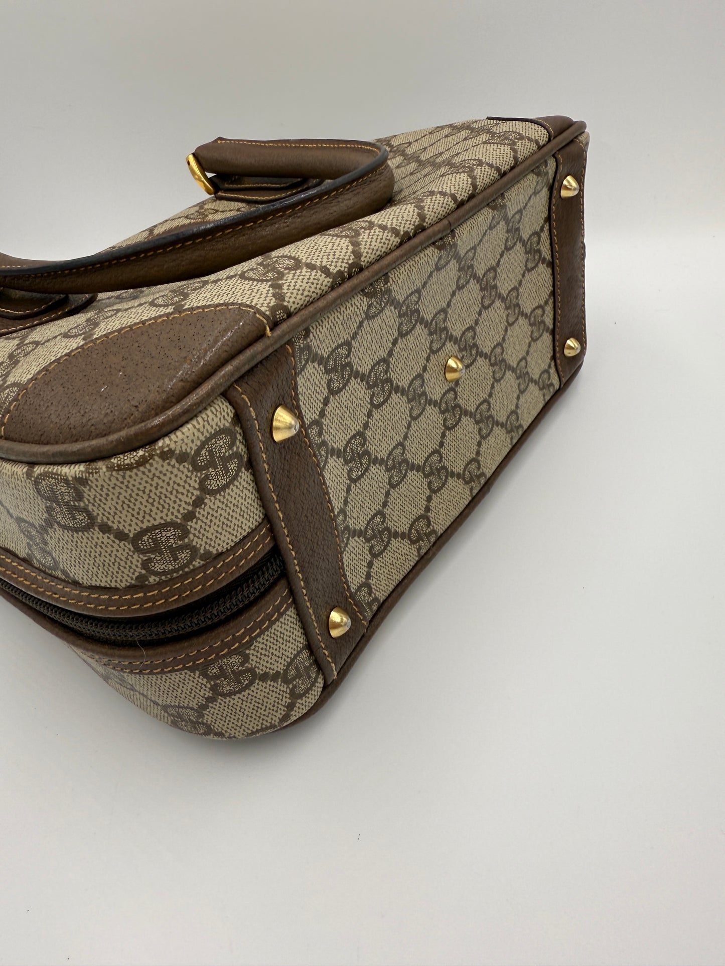 Gucci Supreme Coated Canvas Mini Boston Bag