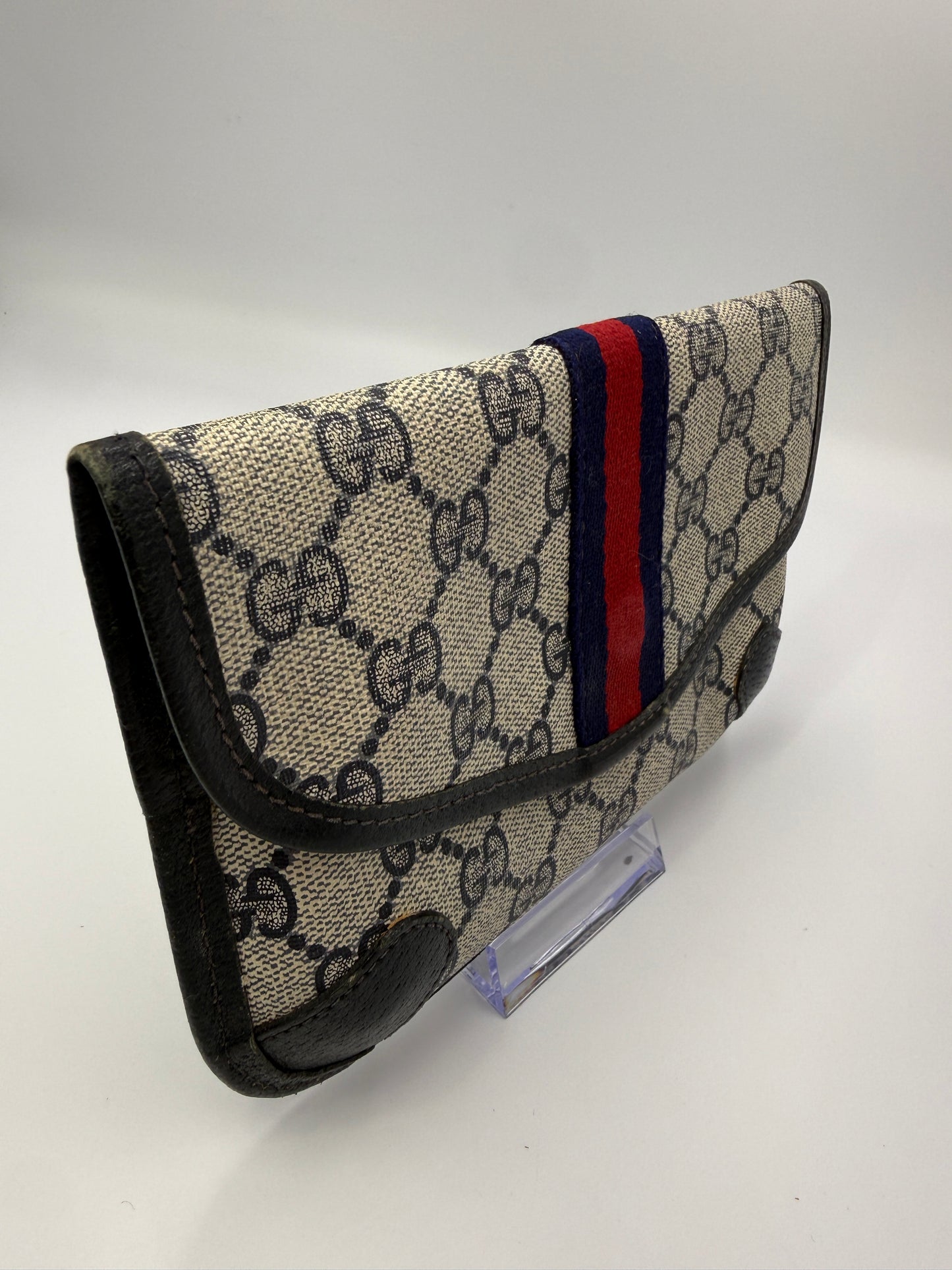 Gucci Guccissima Coated Canvas Ophidia Clutch or Pouch