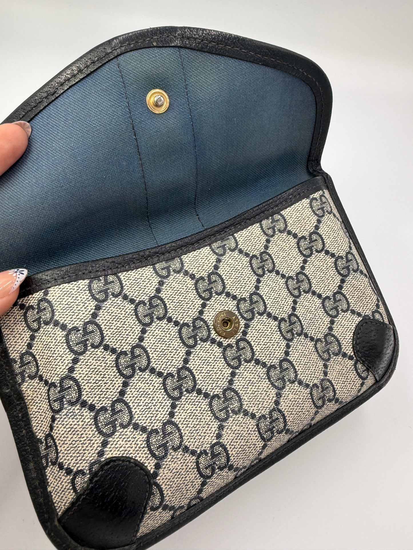 Gucci Guccissima Coated Canvas Ophidia Clutch or Pouch