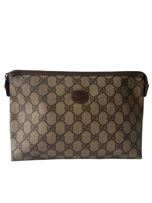 Gucci Supreme Coated Canvas Zippered Toiletry Pouch
