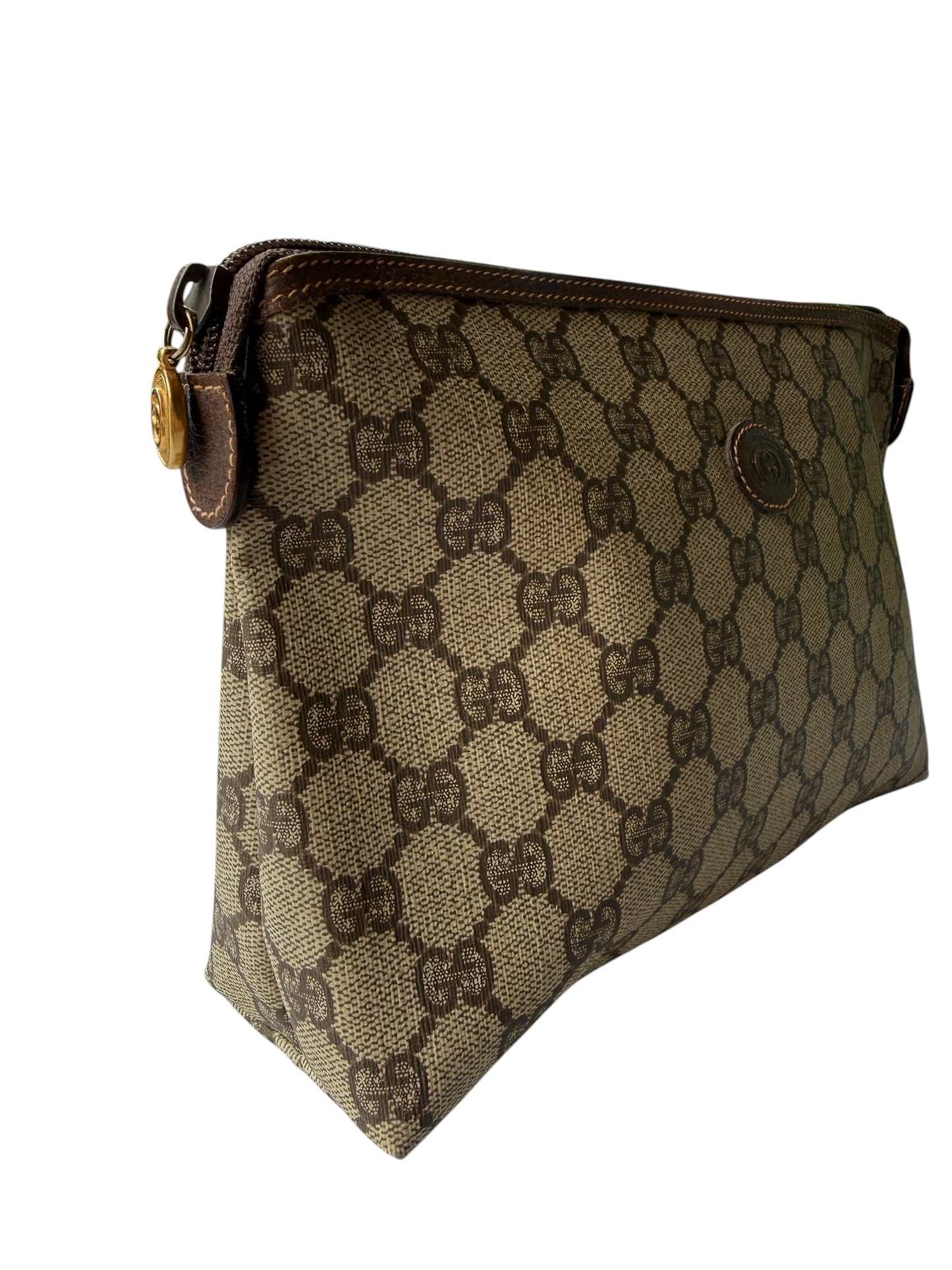 Gucci Supreme Coated Canvas Zippered Toiletry Pouch