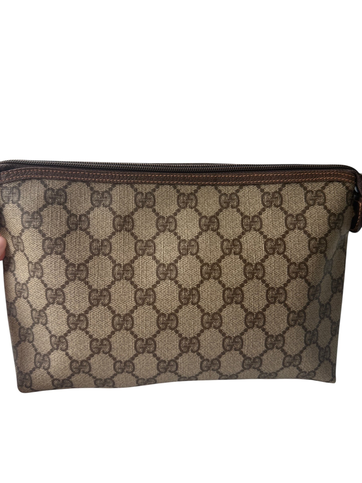 Gucci Supreme Coated Canvas Zippered Toiletry Pouch