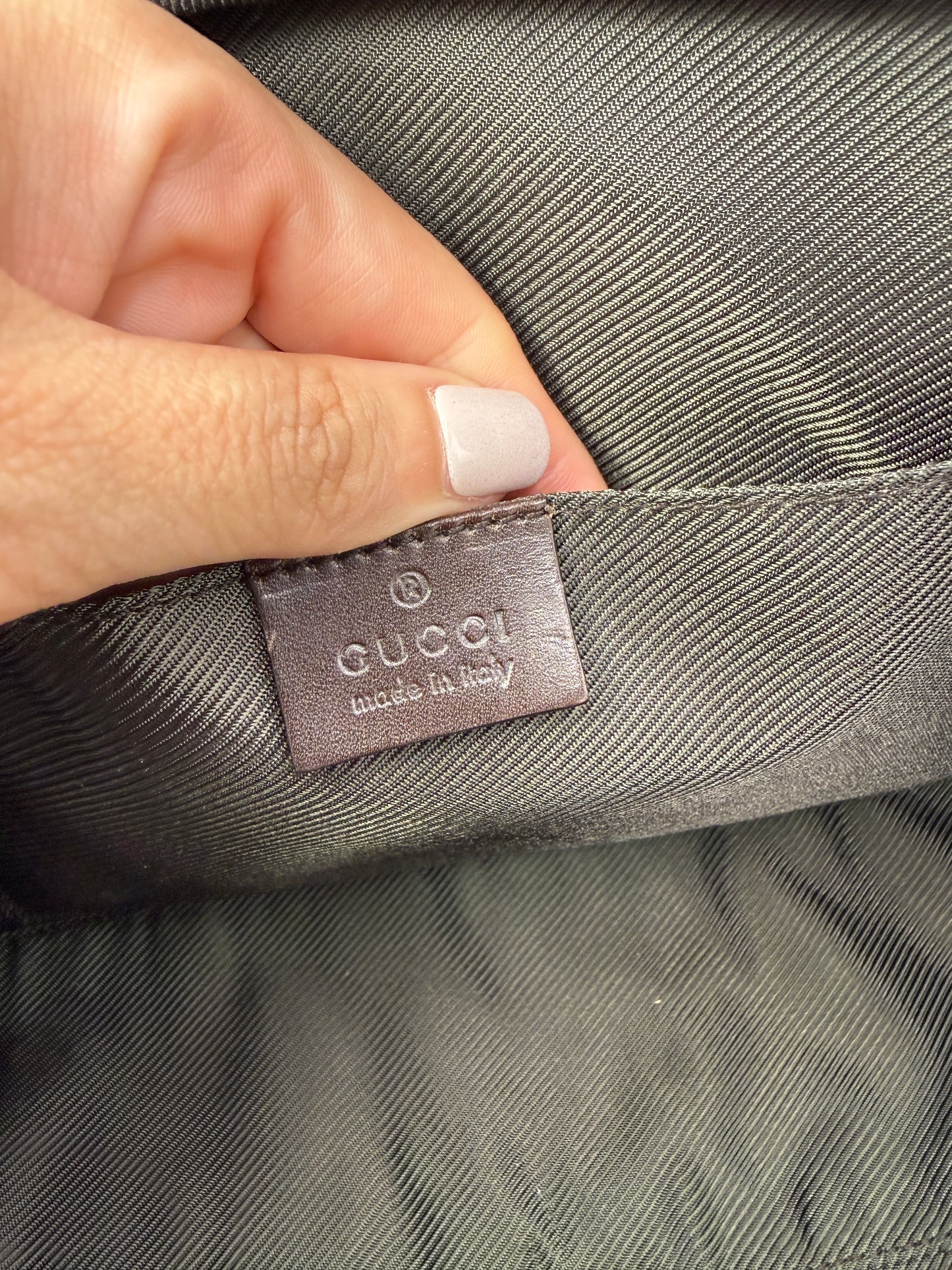 Gucci Supreme Coated Canvas Zippered Toiletry Unisex