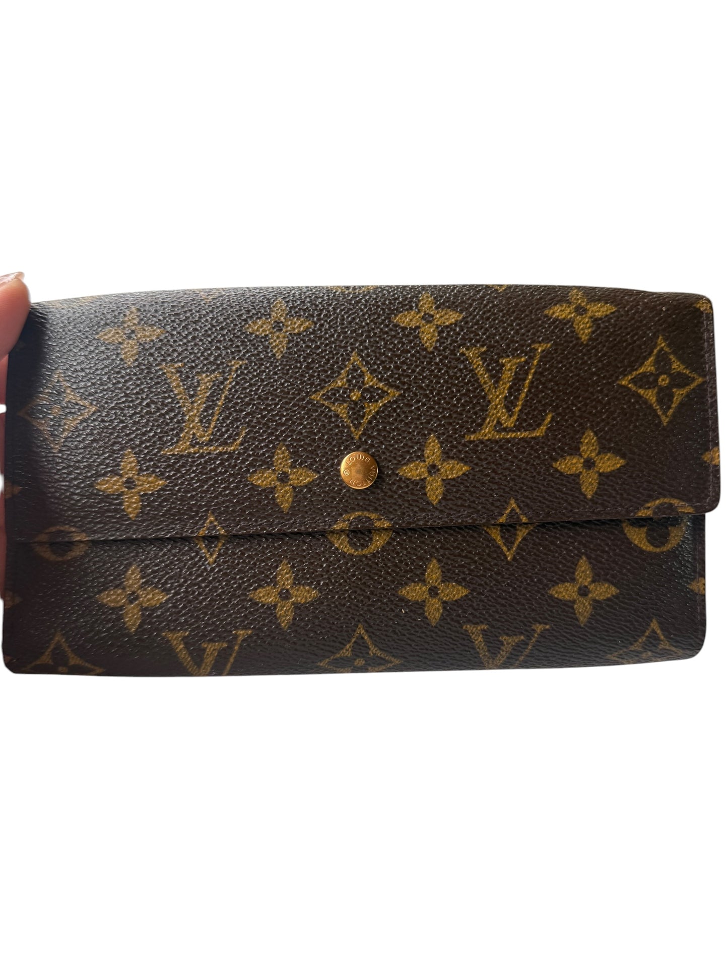 Louis Vuitton Monogram Coated Canvas Continental Trifold Wallet TH0095