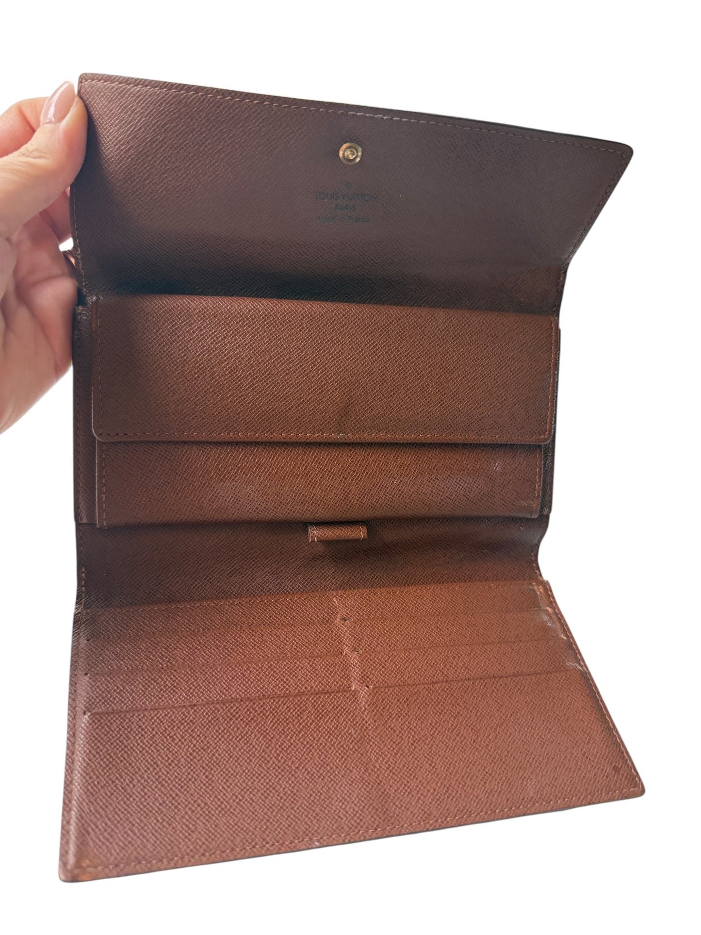 Louis Vuitton Monogram Coated Canvas Continental Trifold Wallet TH0095