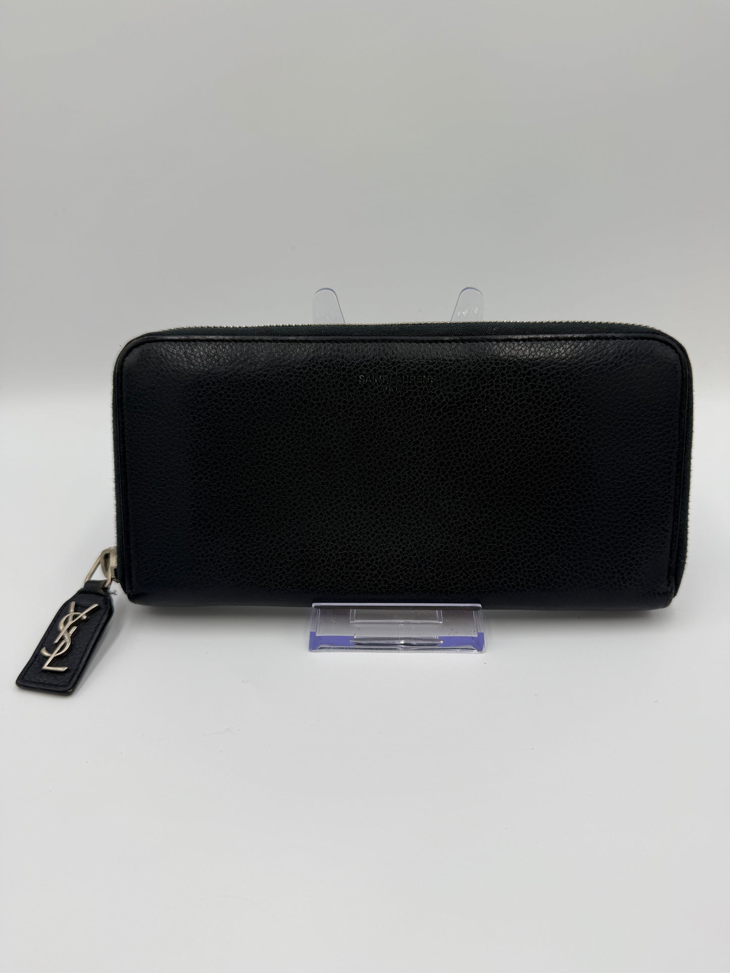 Yves Saint Laurent Navy Blue Zippy Wallet