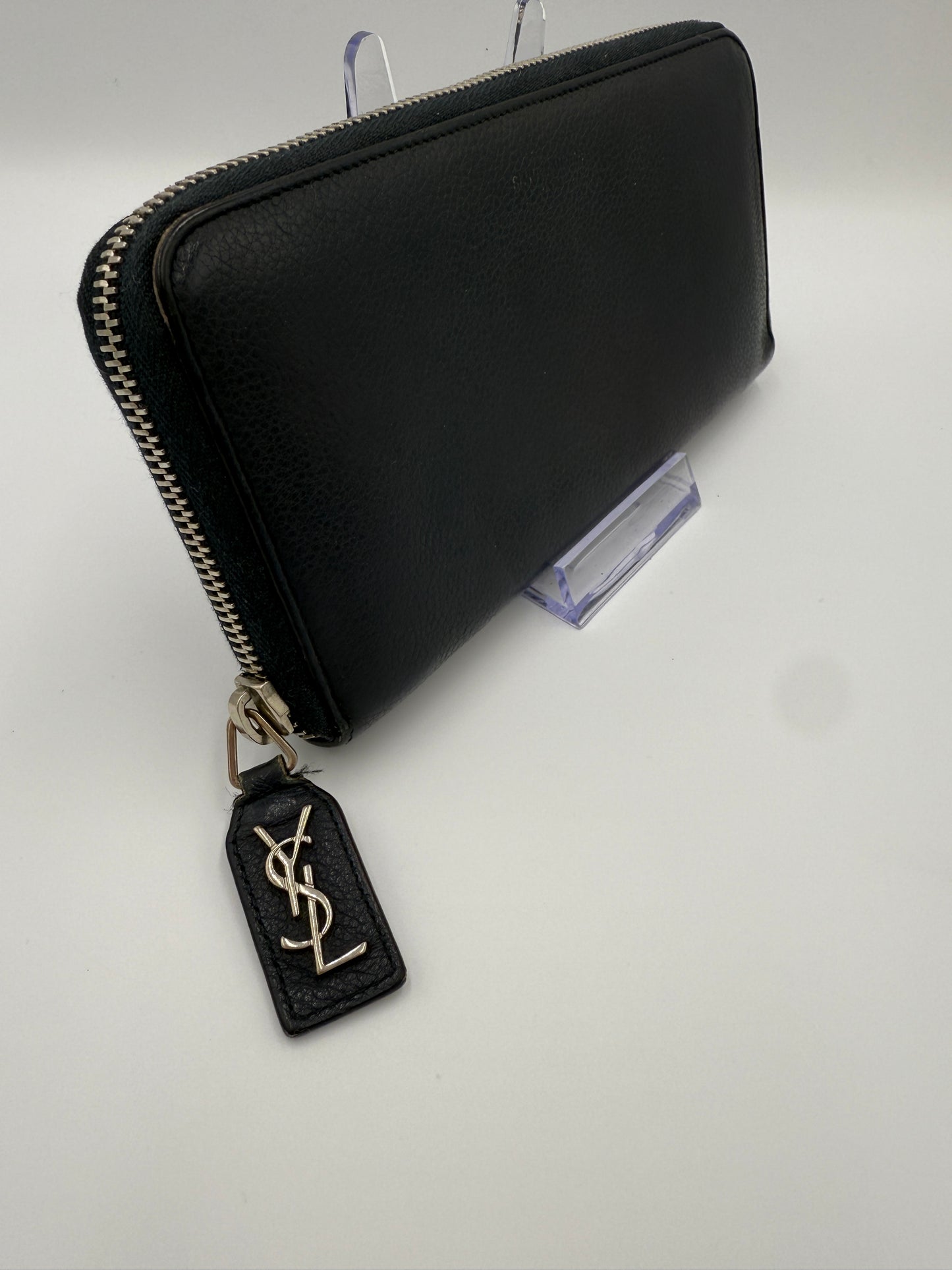 Yves Saint Laurent Navy Blue Zippy Wallet