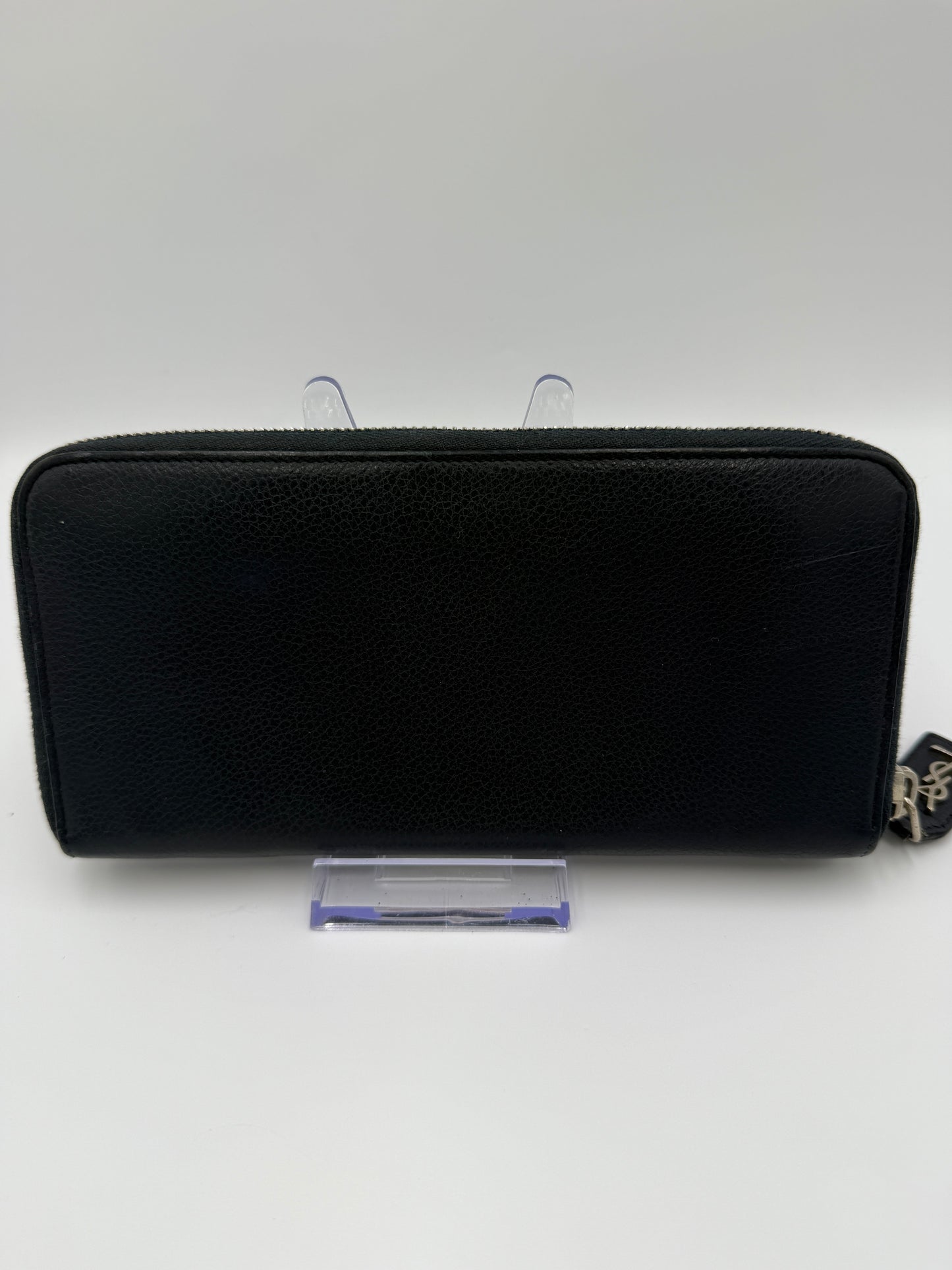 Yves Saint Laurent Navy Blue Zippy Wallet