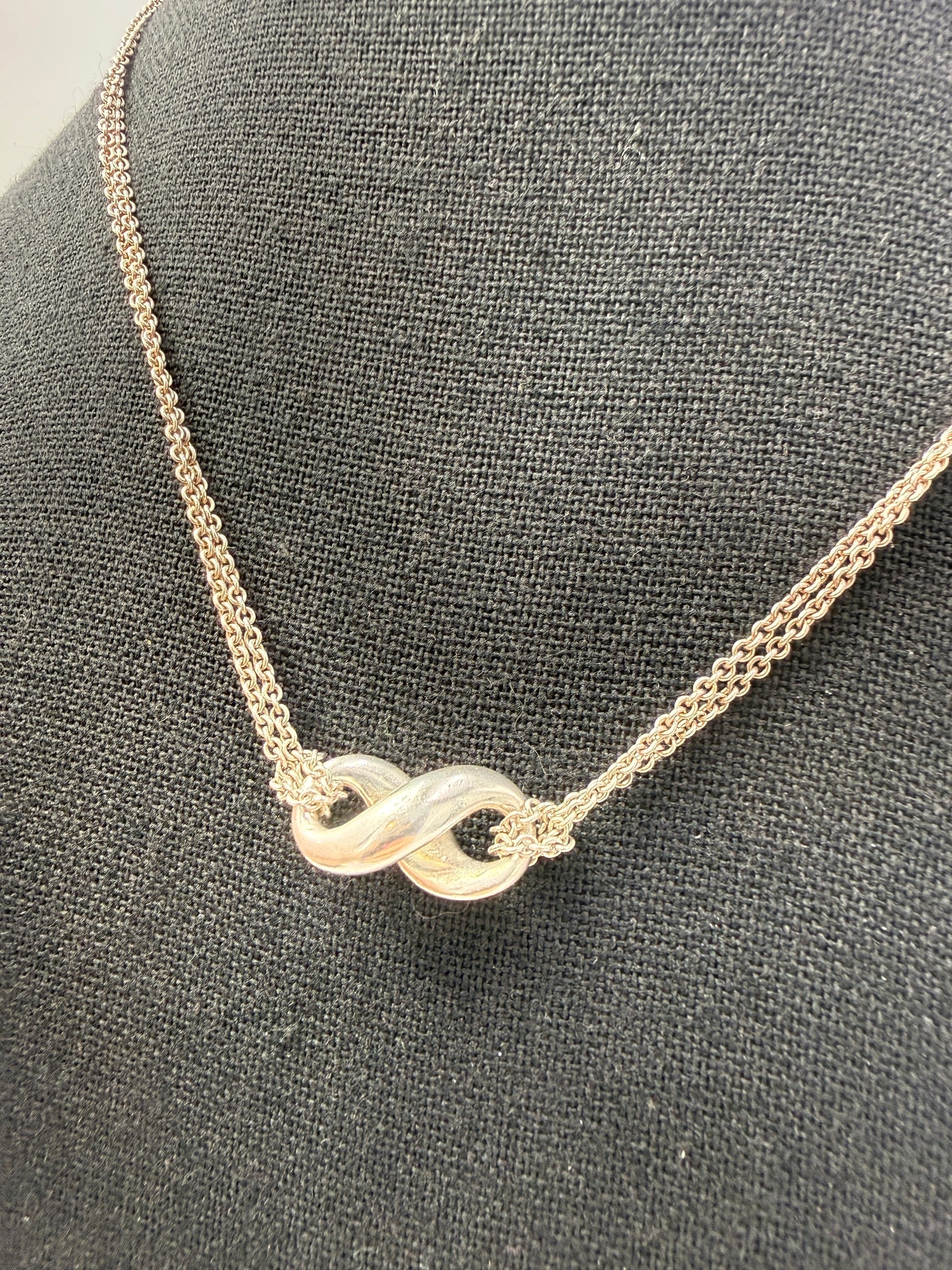 Tiffany & Co. Elsa Peretti Infinity Double Chain Necklace