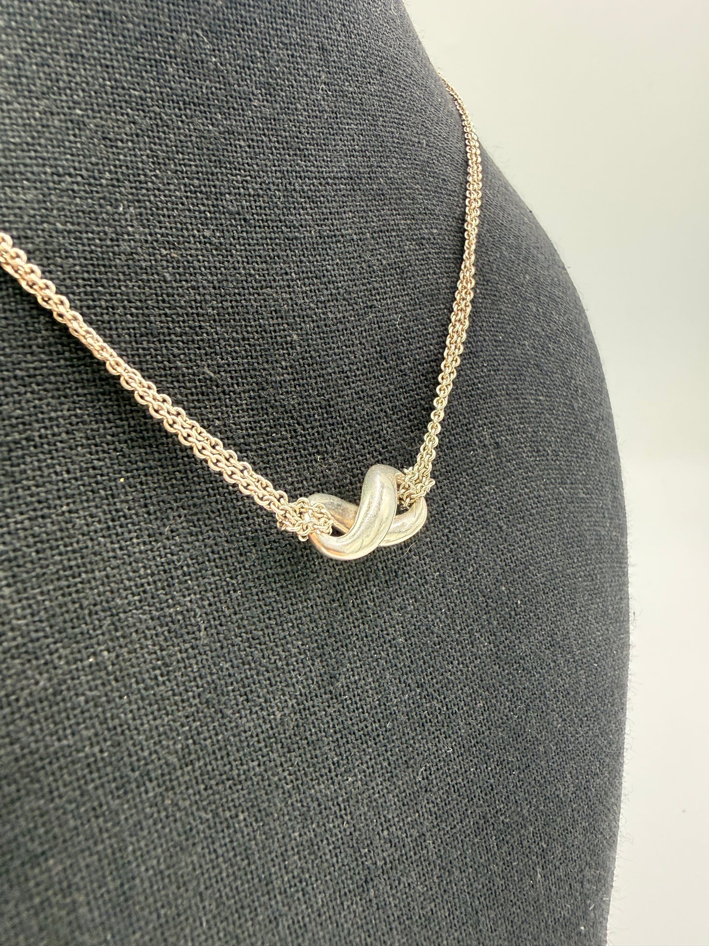 Tiffany & Co. Elsa Peretti Infinity Double Chain Necklace