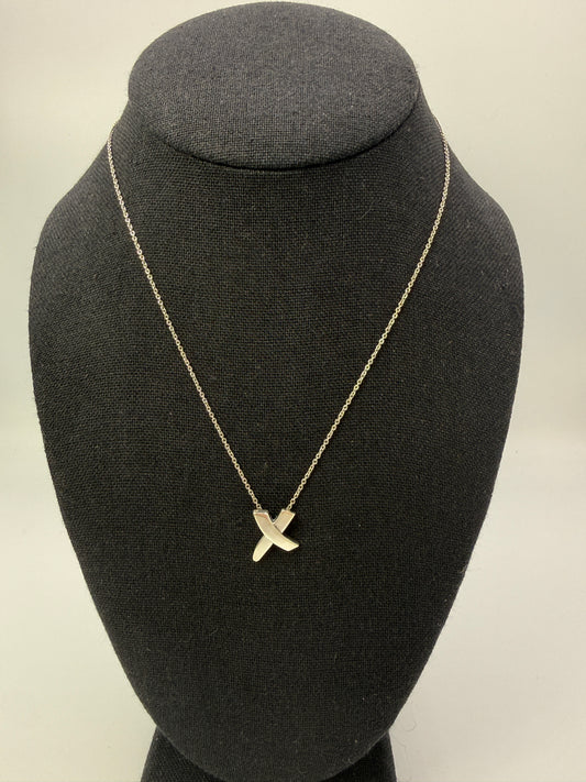 Tiffany & Co. Paloma Picasso Graffiti Kiss “X” Pendant Necklace