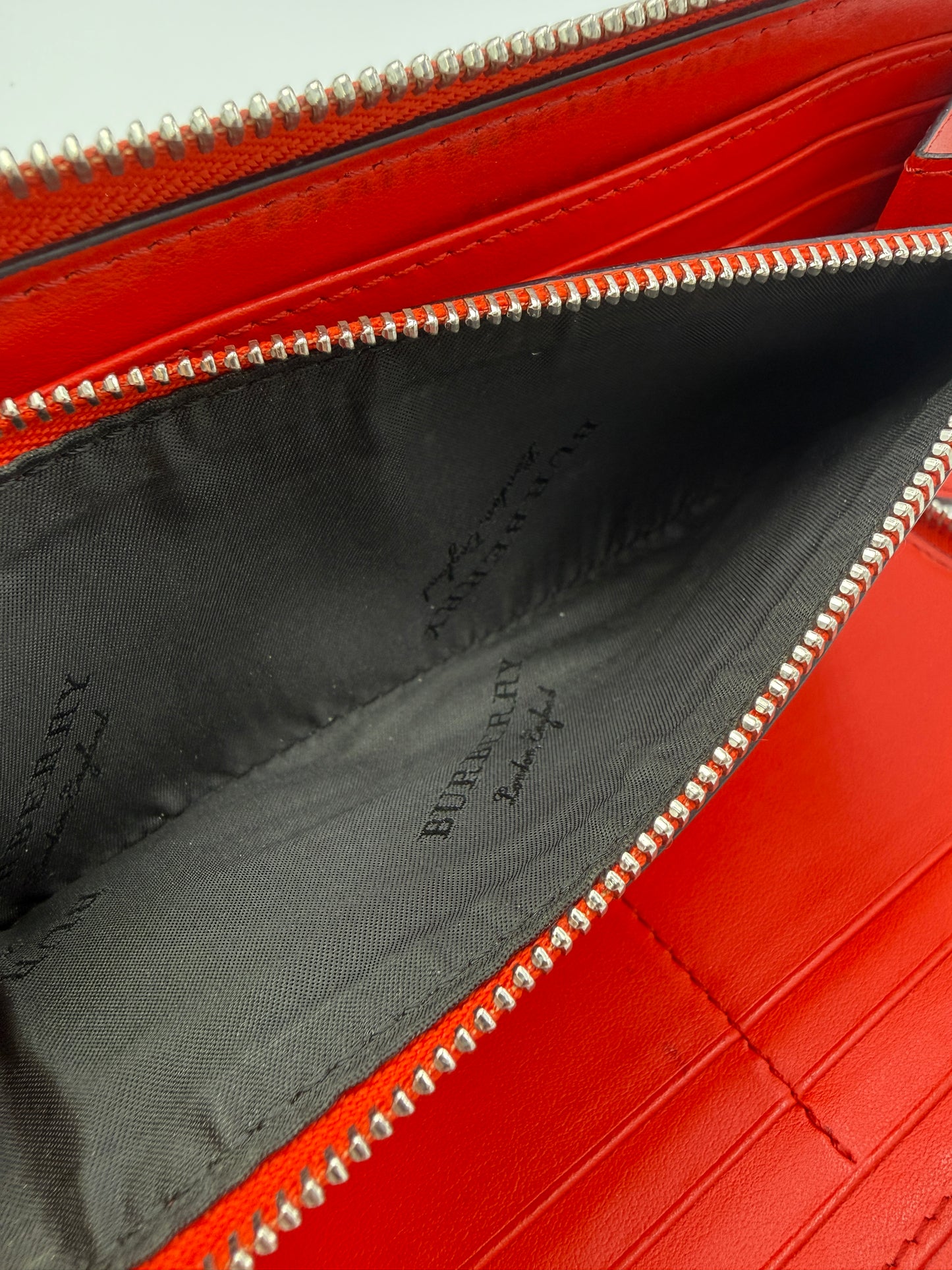 Burberry Graffiti Check Zip-Around Wallet London England Collection