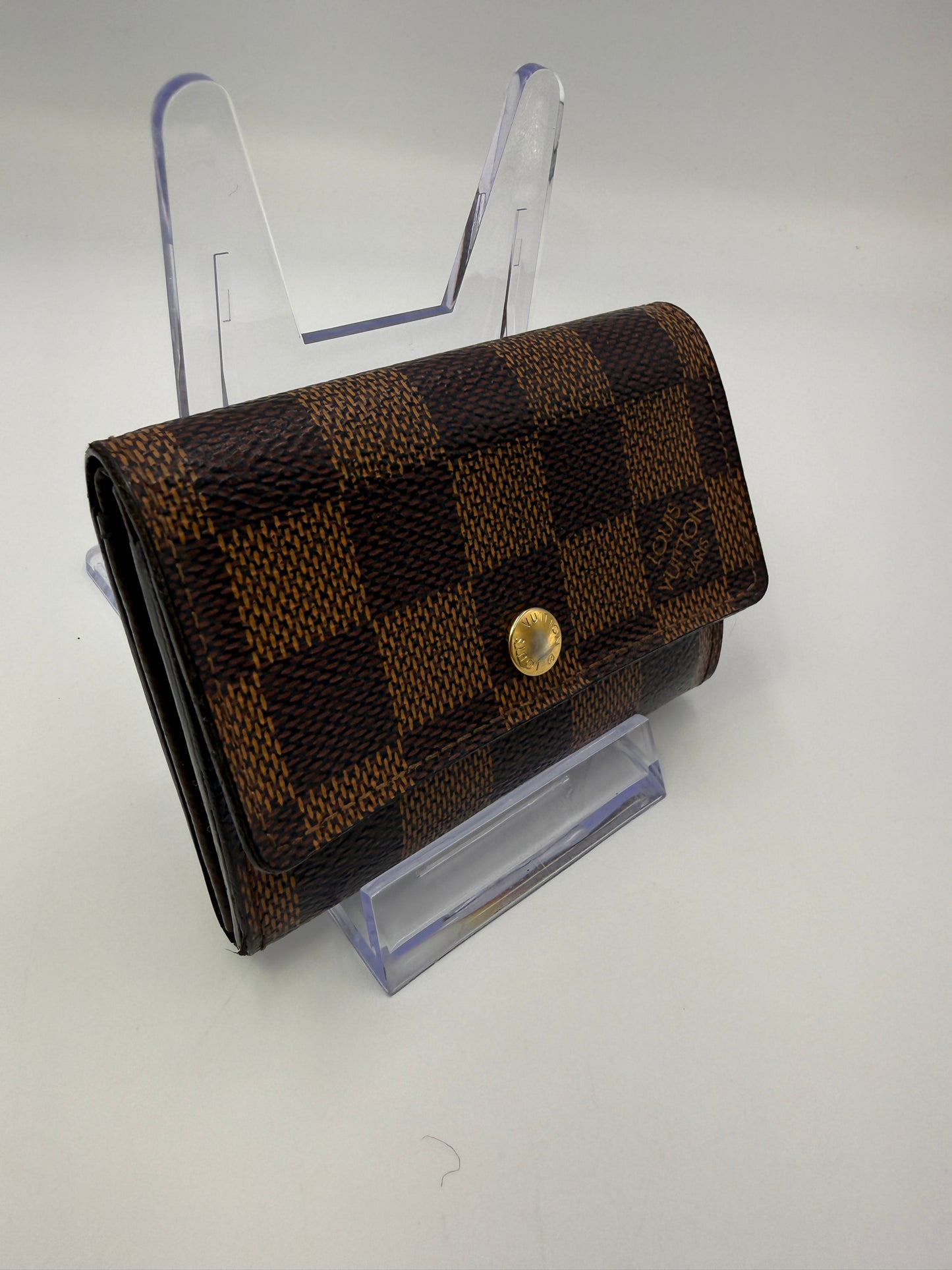 Louis Vuitton Damier Ebene Coated Canvas Card Case RA2171