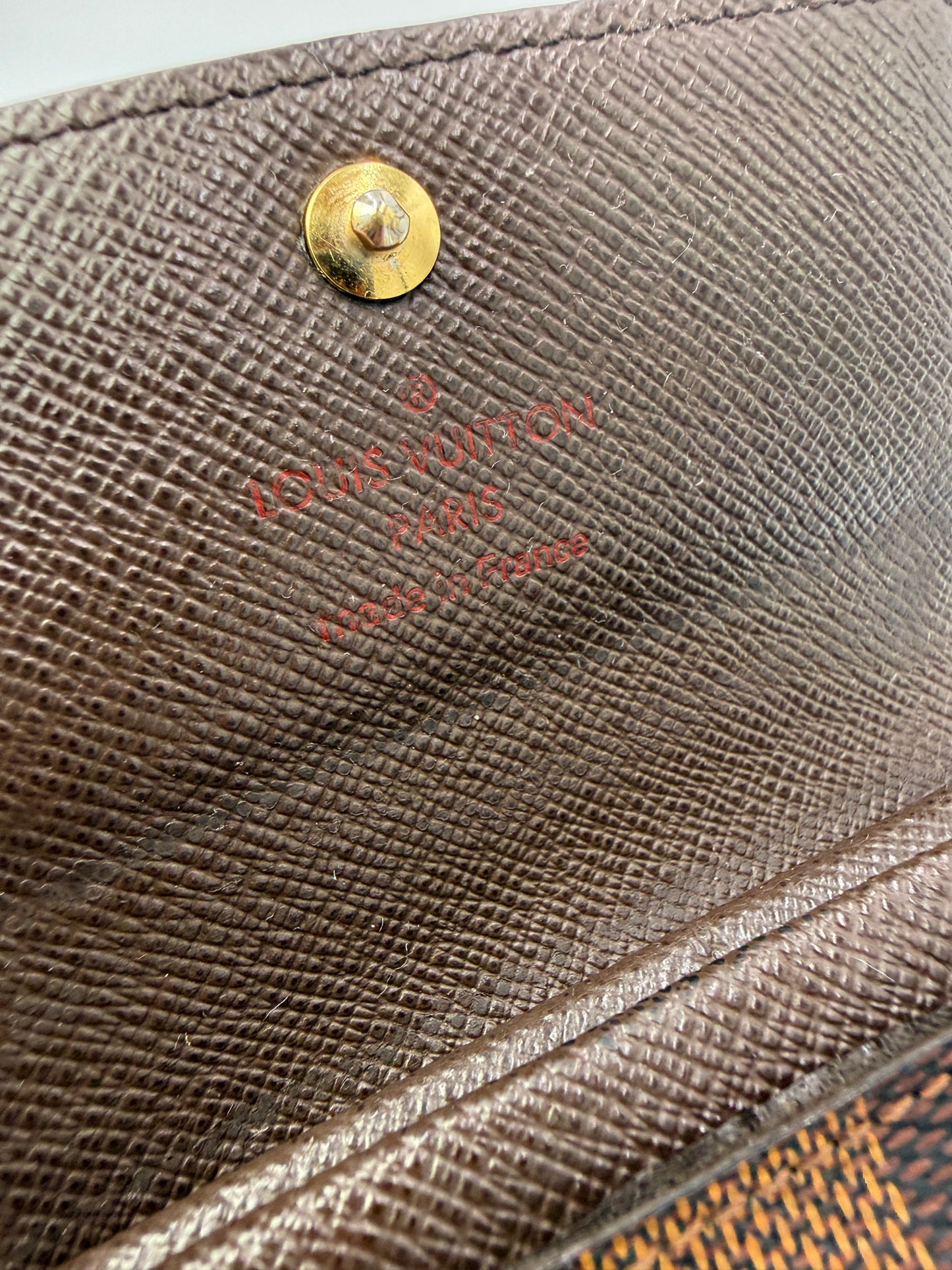 Louis Vuitton Damier Ebene Coated Canvas Card Case RA2171