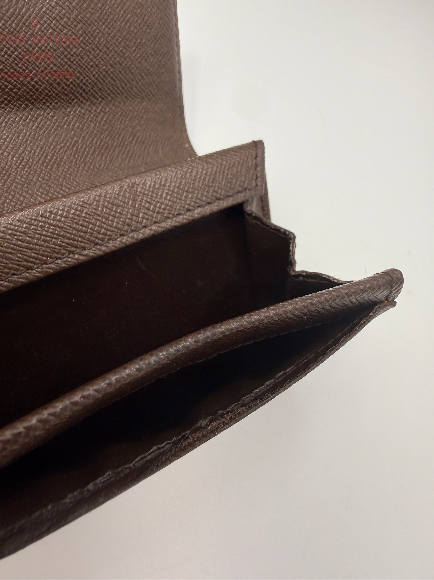 Louis Vuitton Damier Ebene Coated Canvas Card Case RA2171