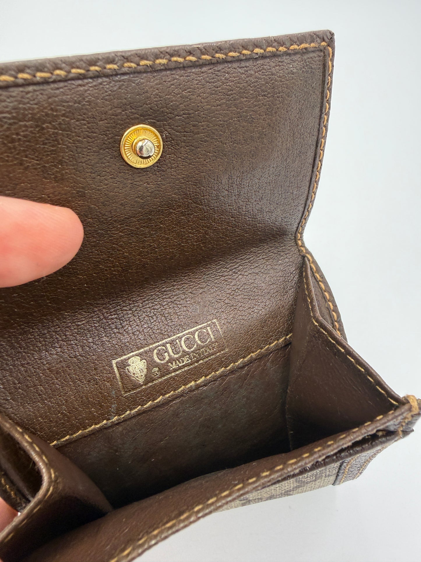 Gucci Guccissima Supreme Coated Canvas Coin Holder