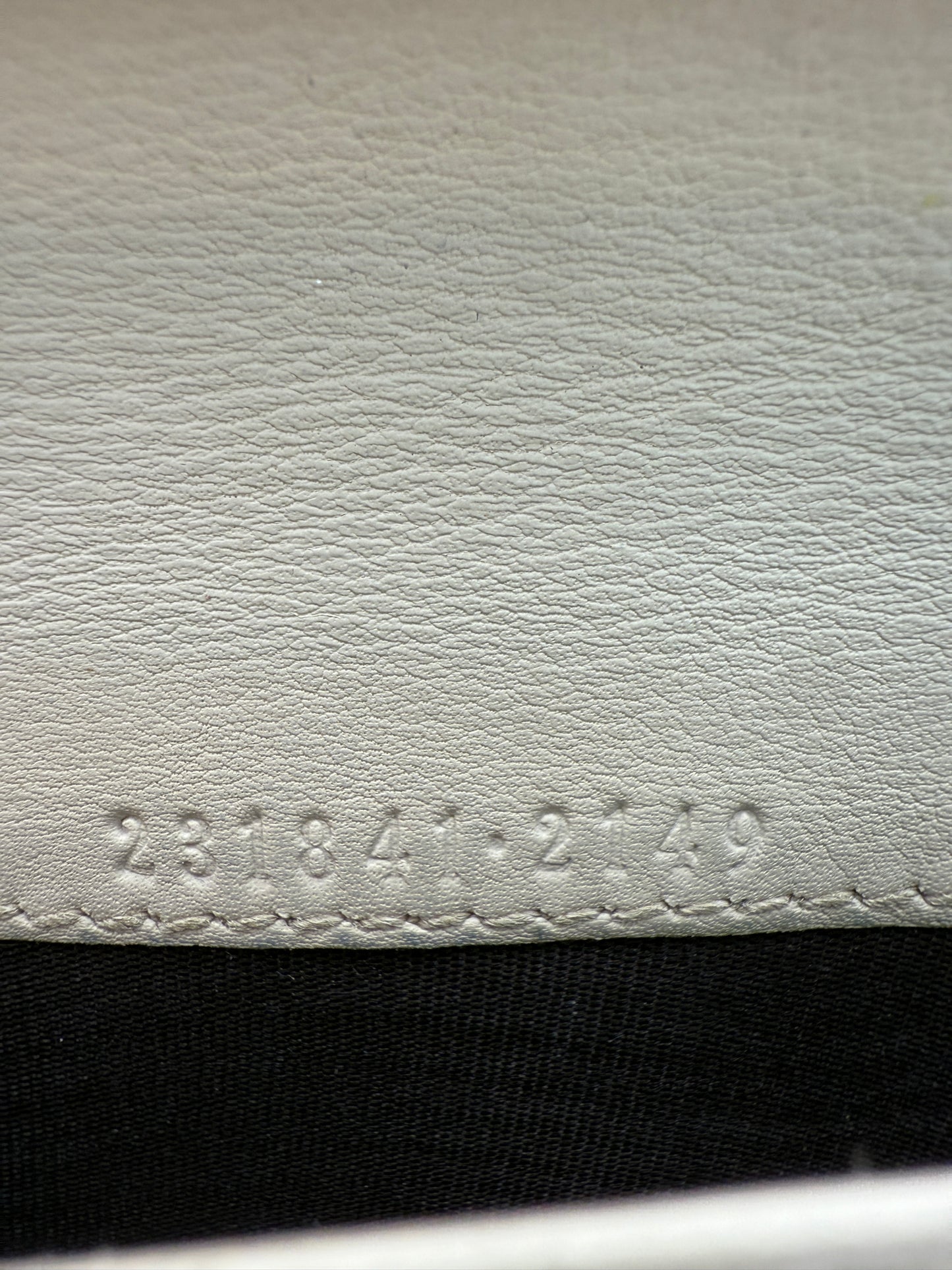 Gucci Cream Smooth Leather Long Wallet