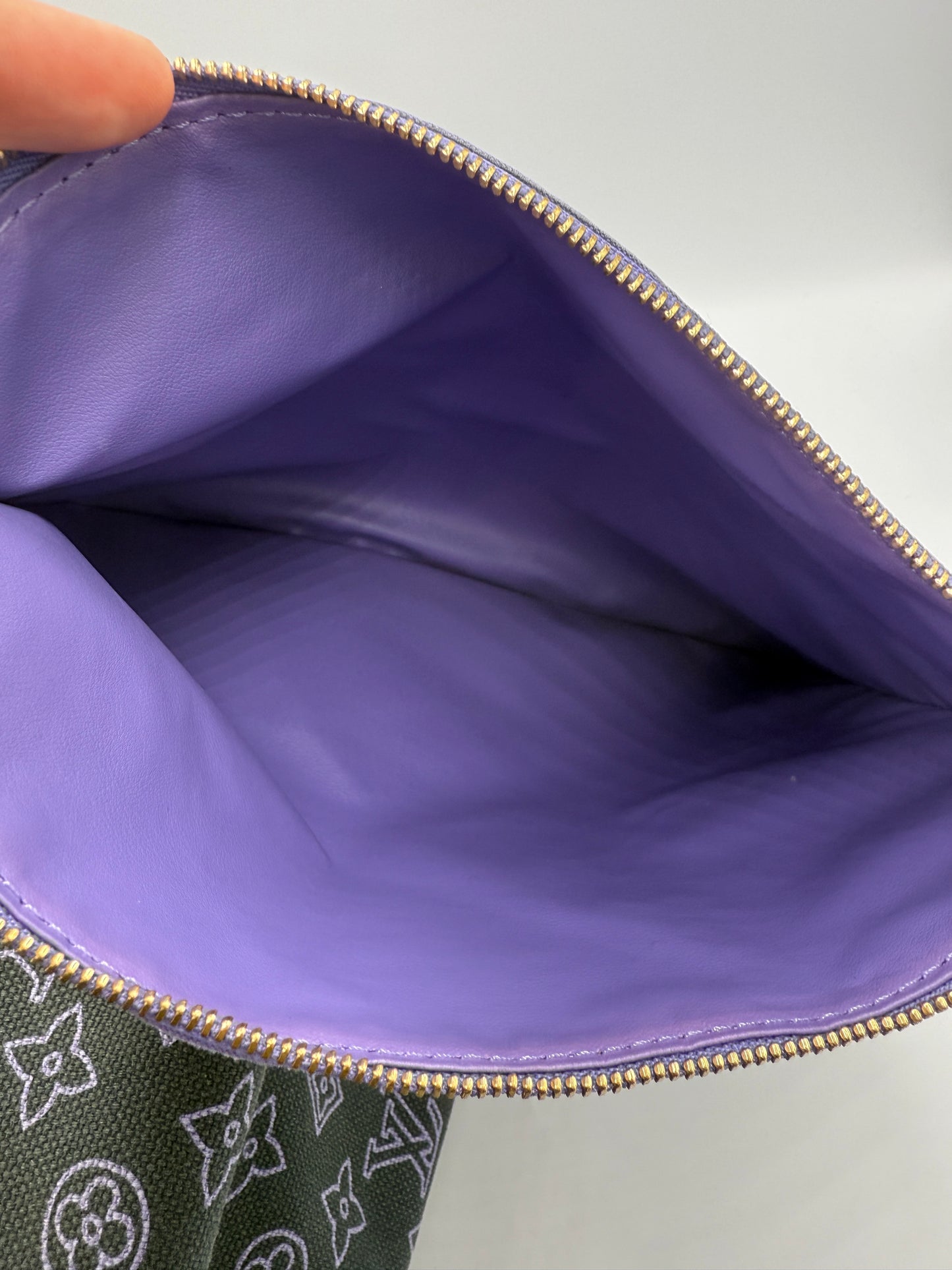 Louis Vuitton Purple Canvas Cabas Ipanema GM MB1079