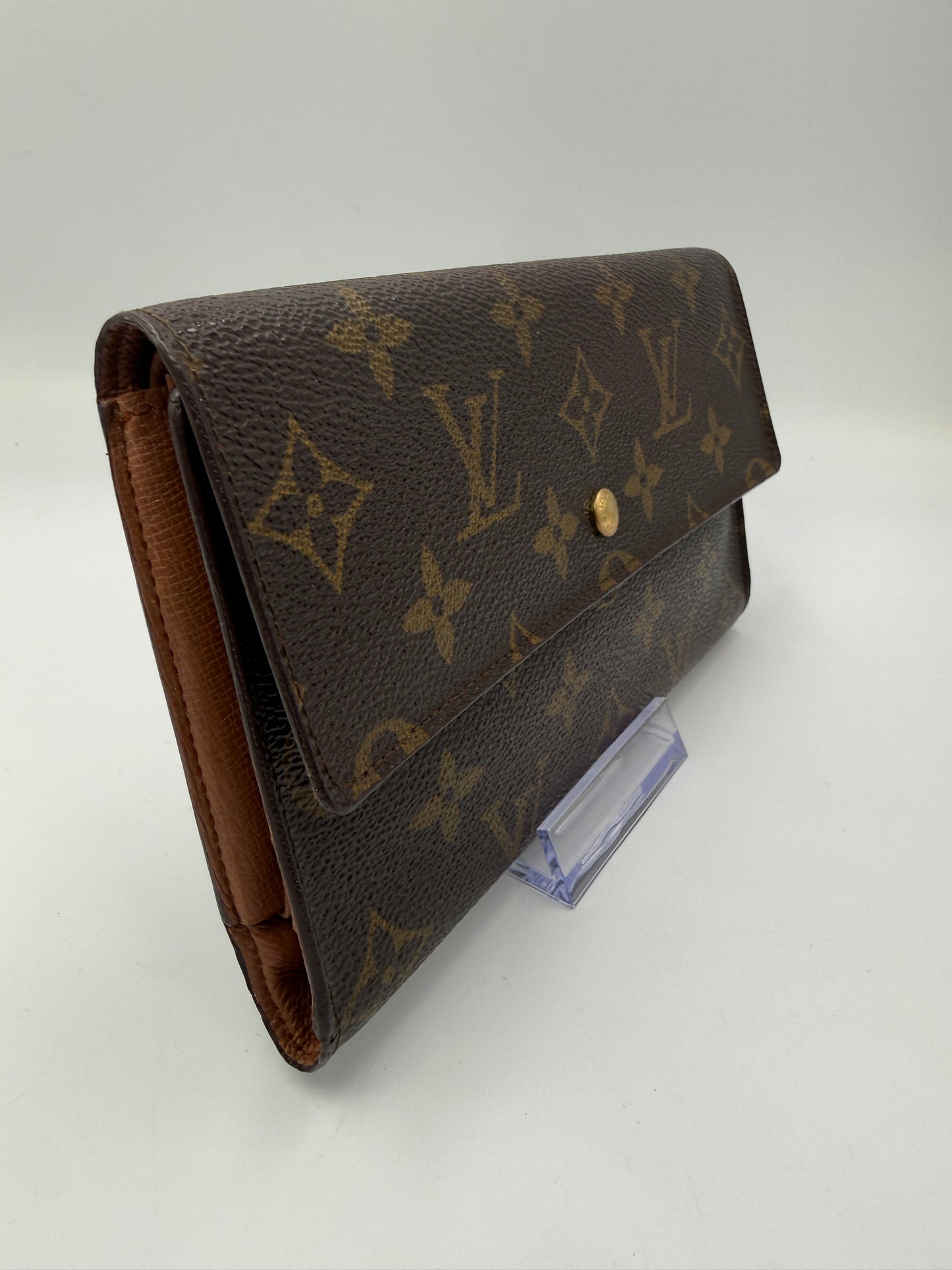 Louis Vuitton Monogram Long Continental Wallet with Unbranded Chain MI9005