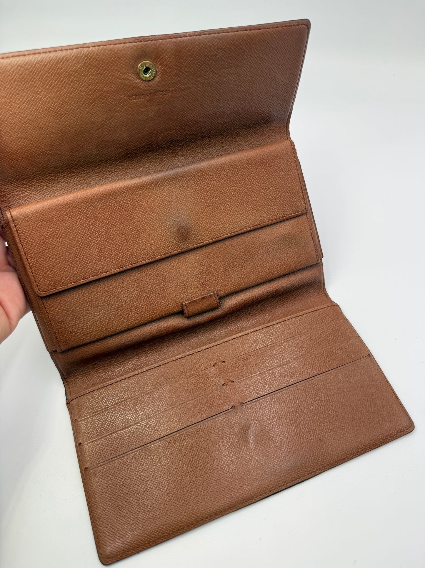 Louis Vuitton Monogram Long Continental Wallet with Unbranded Chain MI9005