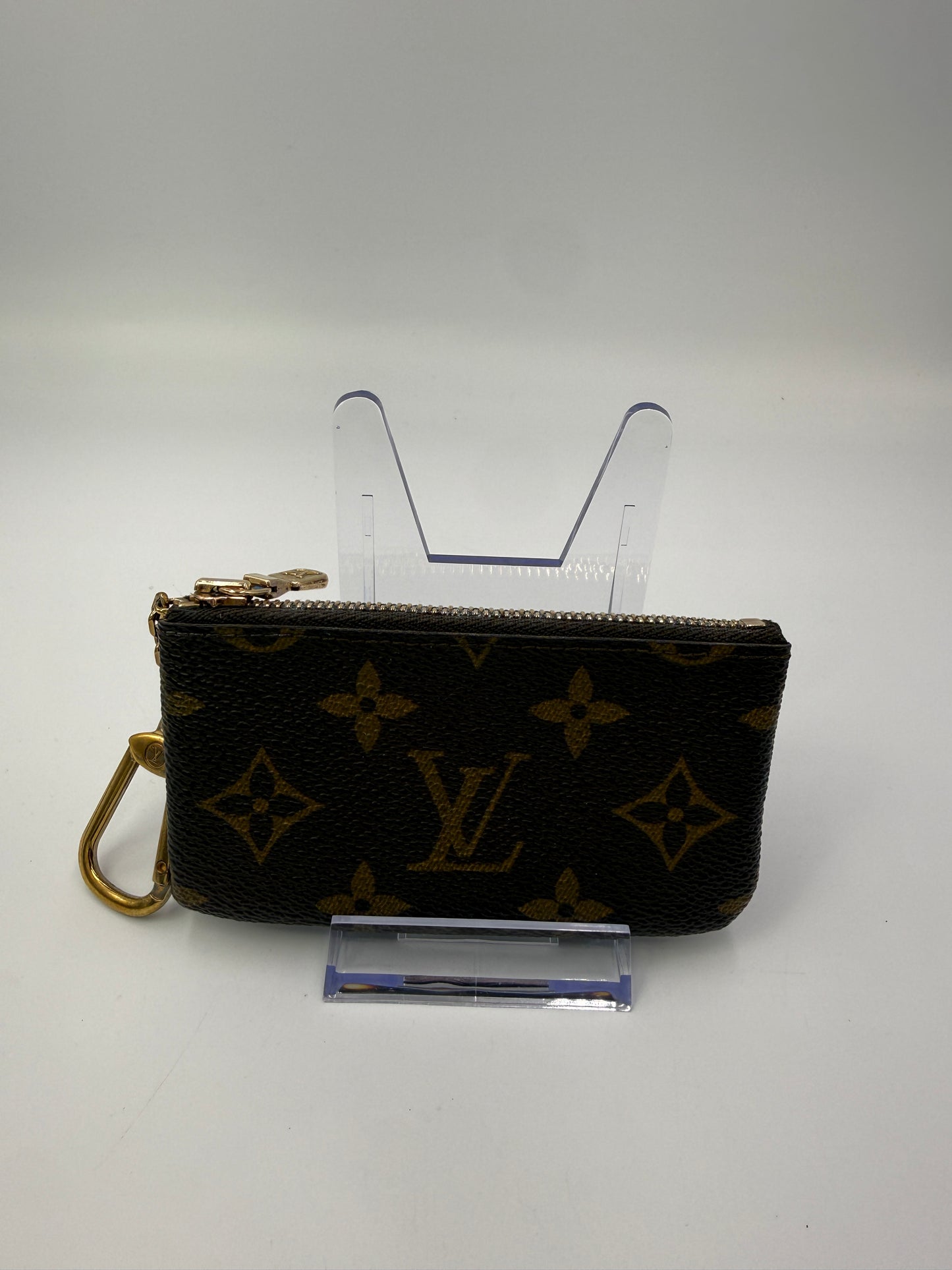 Louis Vuitton Monogram Coated Canvas Key Cles 882ET