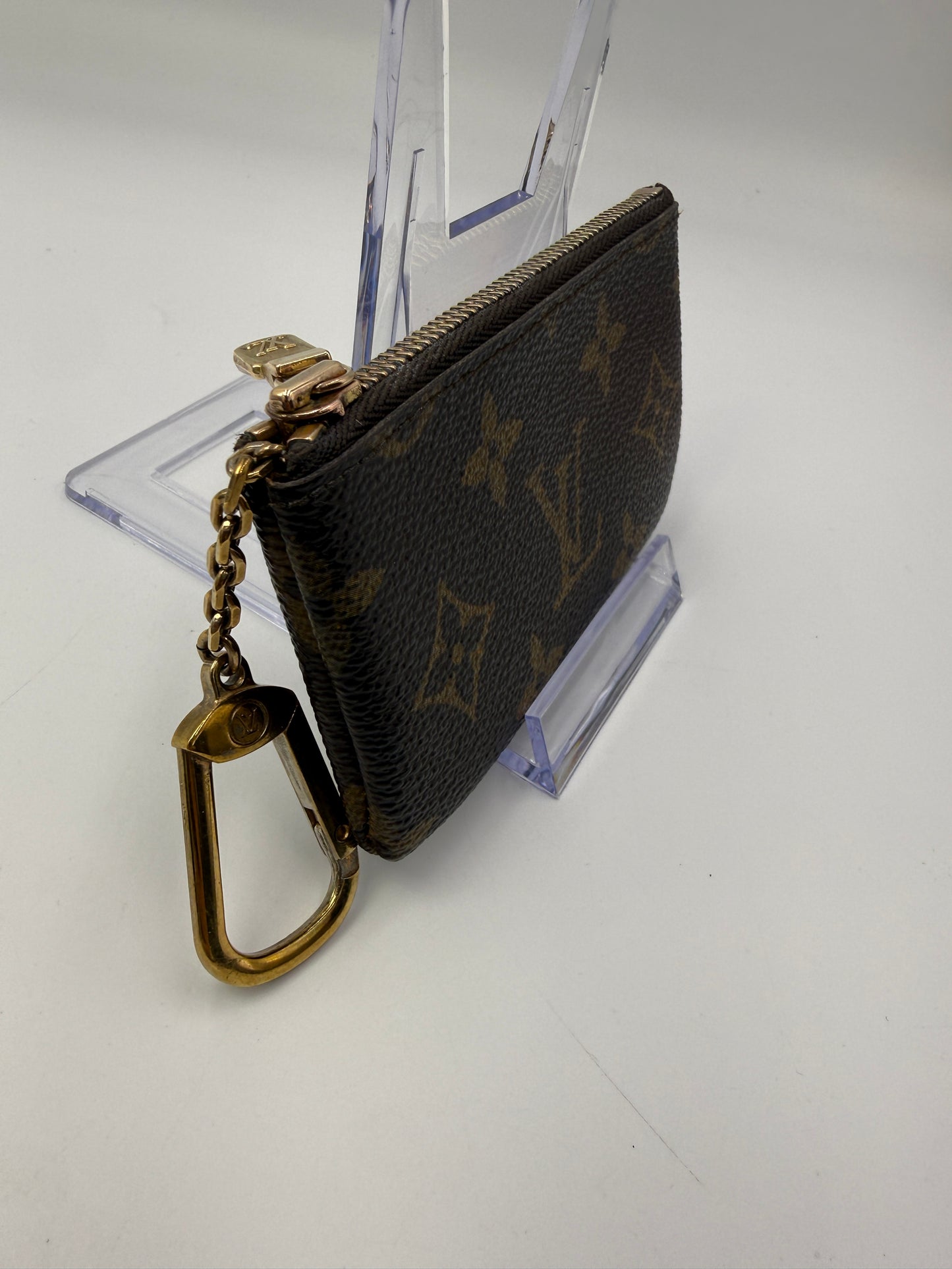 Louis Vuitton Monogram Coated Canvas Key Cles 882ET