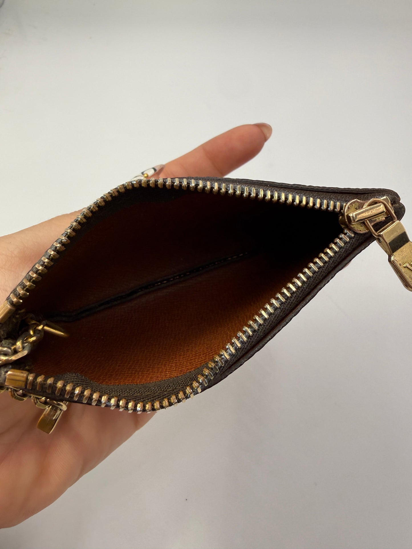 Louis Vuitton Monogram Coated Canvas Key Cles 882ET