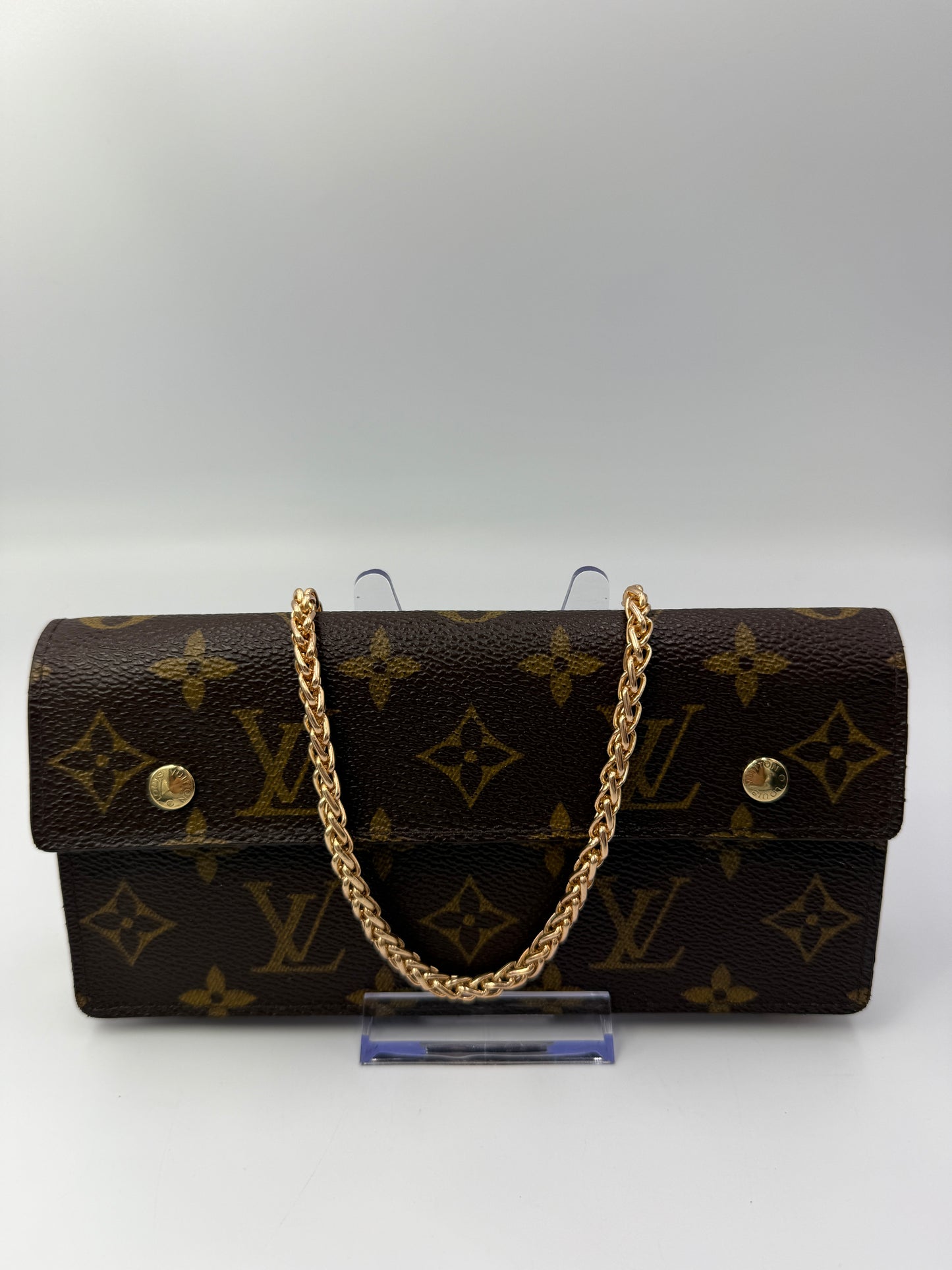Louis Vuitton Monogram Coated Canvas Accordion Wallet TH1005