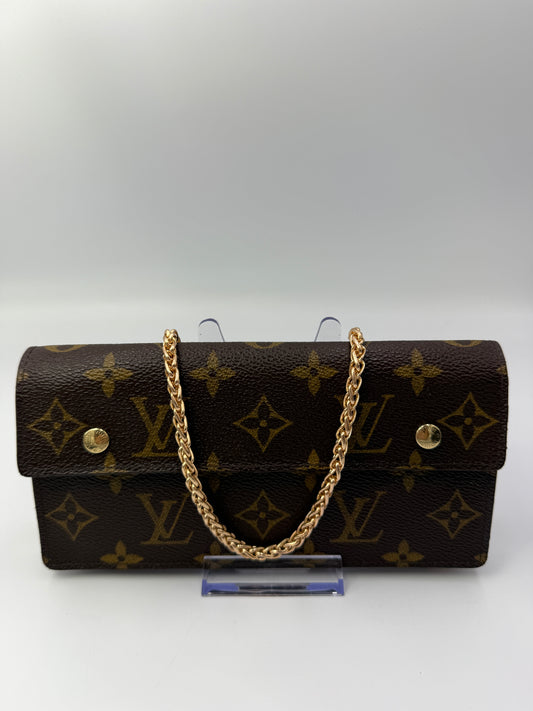 Louis Vuitton Monogram Coated Canvas Accordion Wallet TH1005