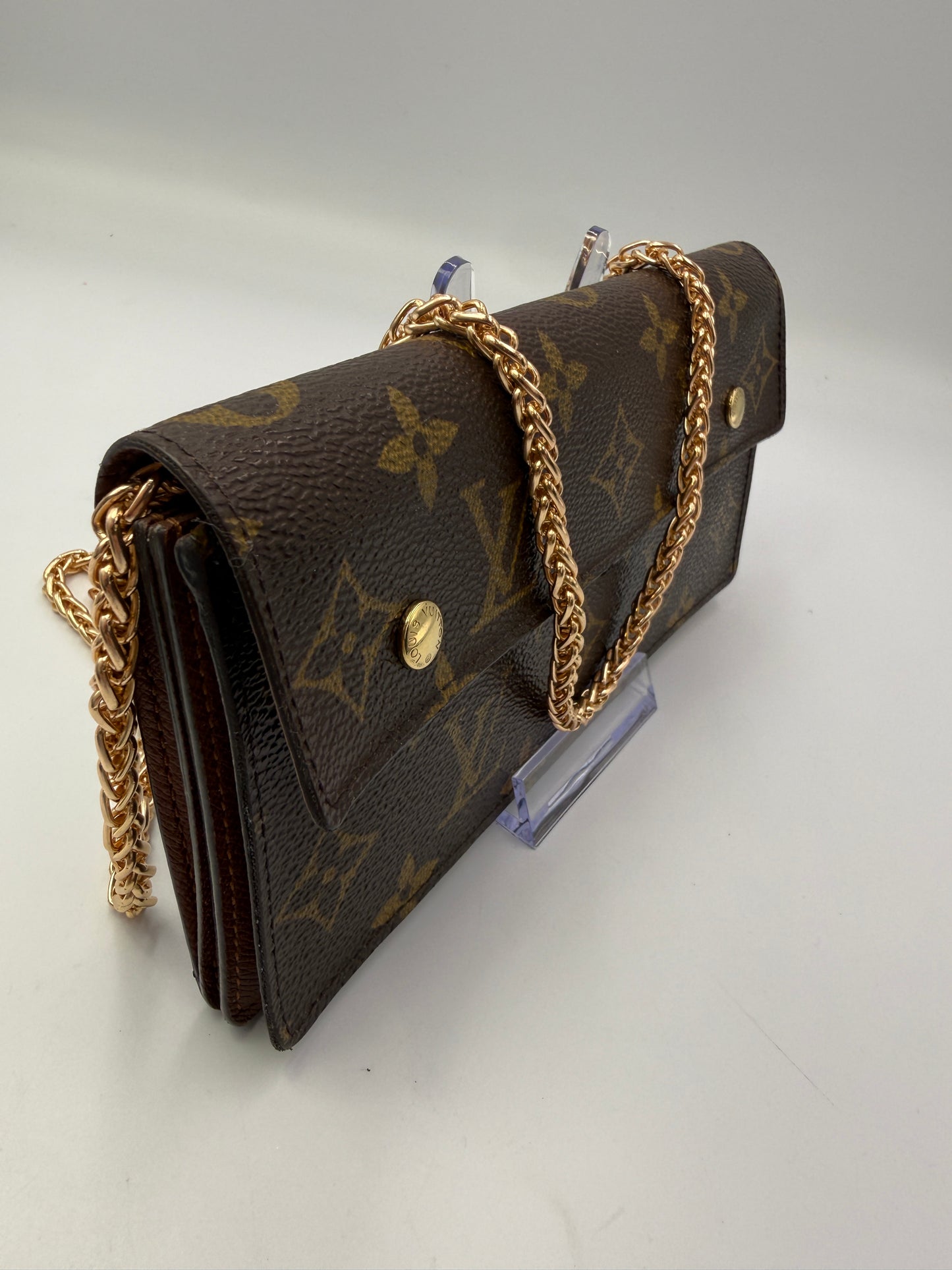 Louis Vuitton Monogram Coated Canvas Accordion Wallet TH1005