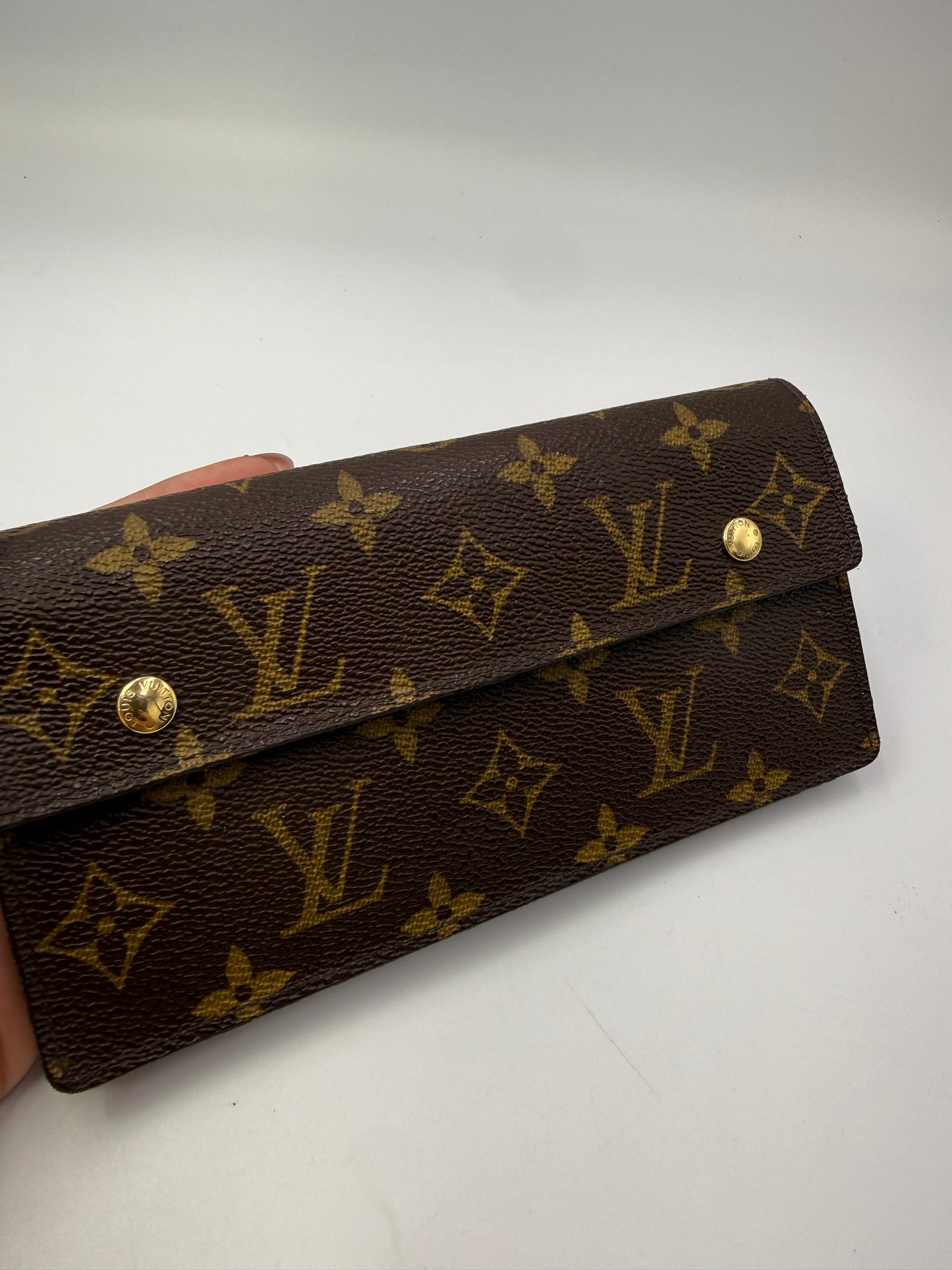 Louis Vuitton Monogram Coated Canvas Accordion Wallet TH1005