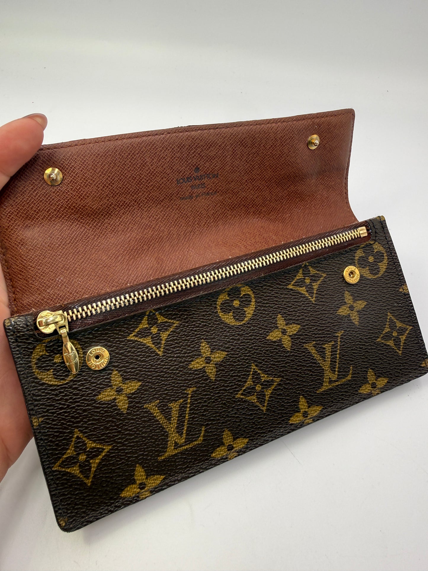 Louis Vuitton Monogram Coated Canvas Accordion Wallet TH1005