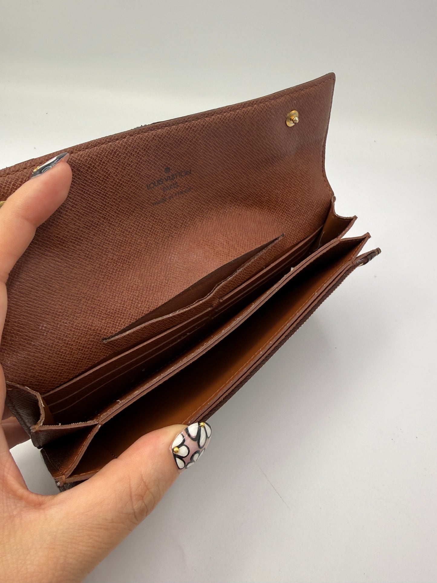 Louis Vuitton Monogram Coated Canvas Accordion Wallet TH1005