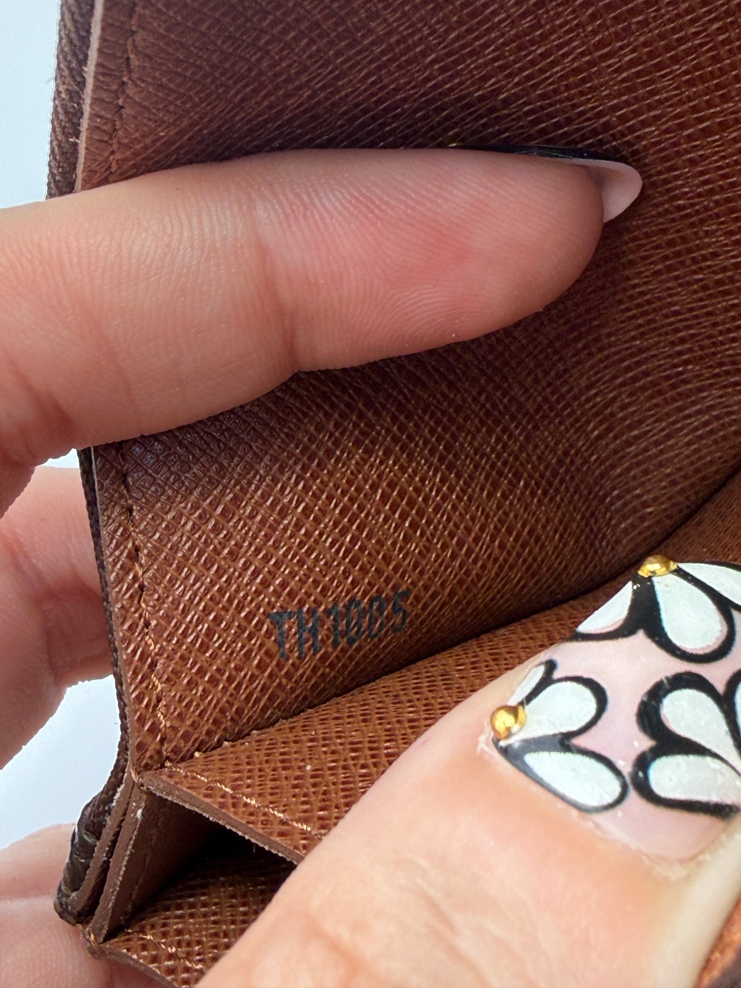 Louis Vuitton Monogram Coated Canvas Accordion Wallet TH1005