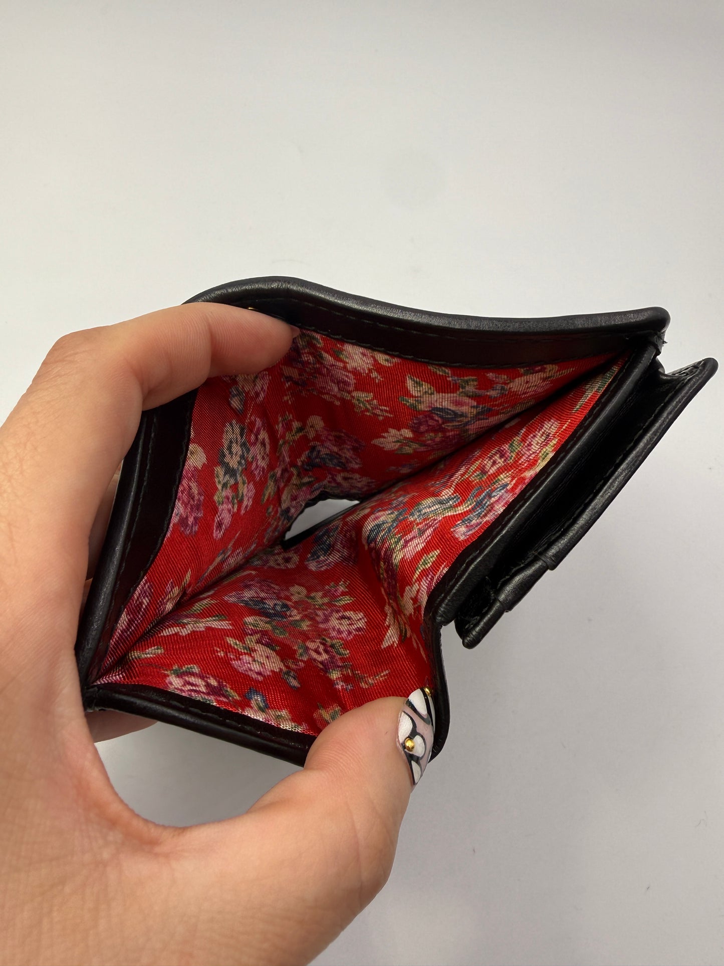 Gucci Black Leather Web Stripe Bifold Wallet