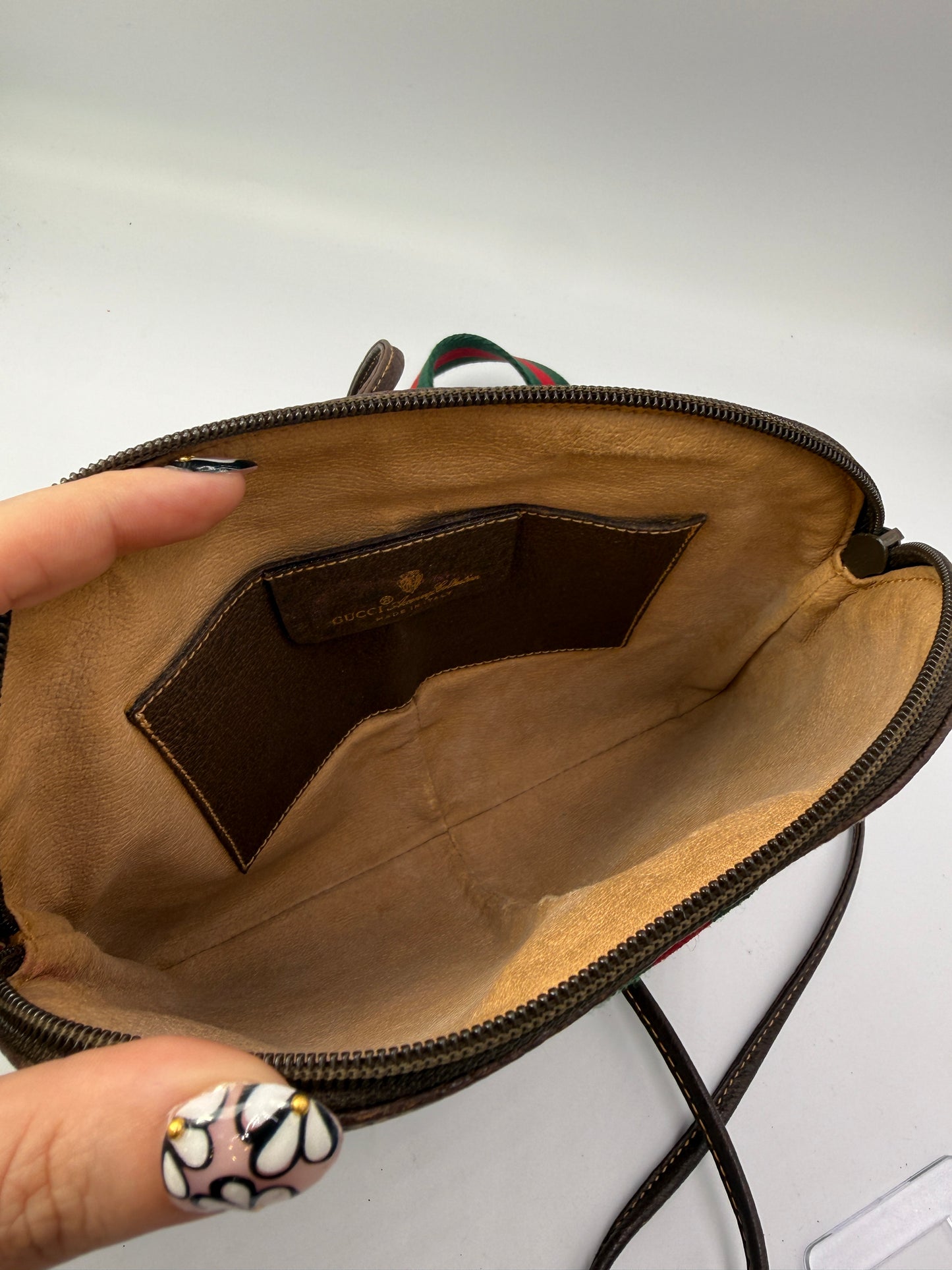 Gucci Supreme Coated Canvas Sherry Line Vintage Crossbody